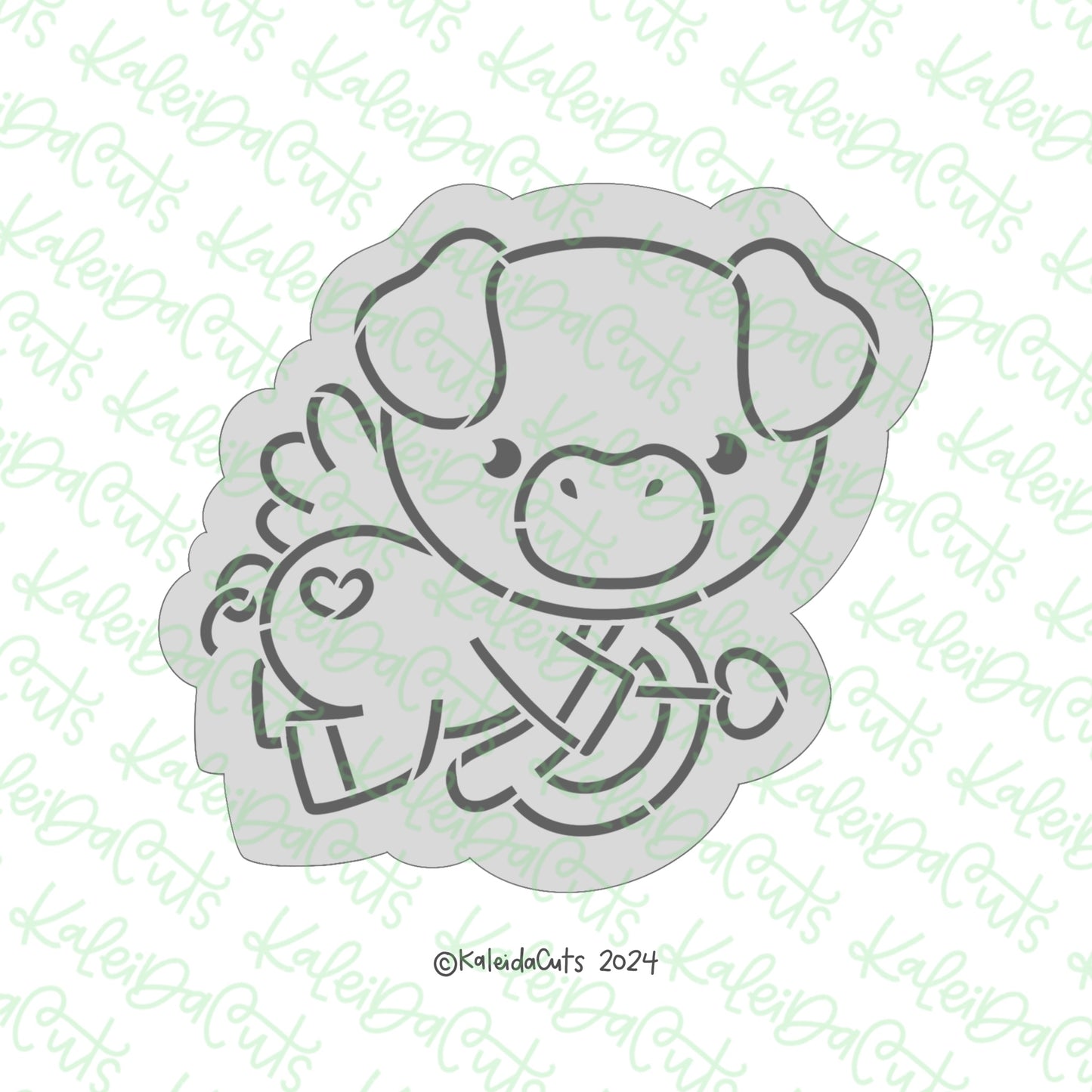 PYO Cupid Pig Cookie Cutter