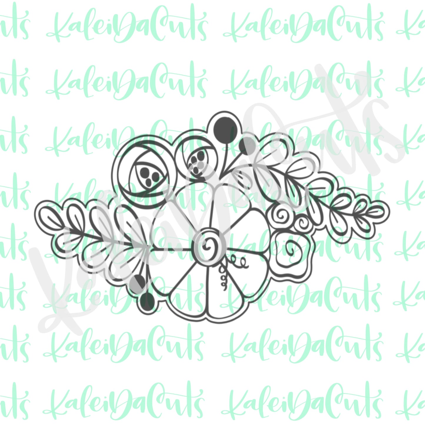 Floral Pumpkin Tablerunner Cookie Cutter