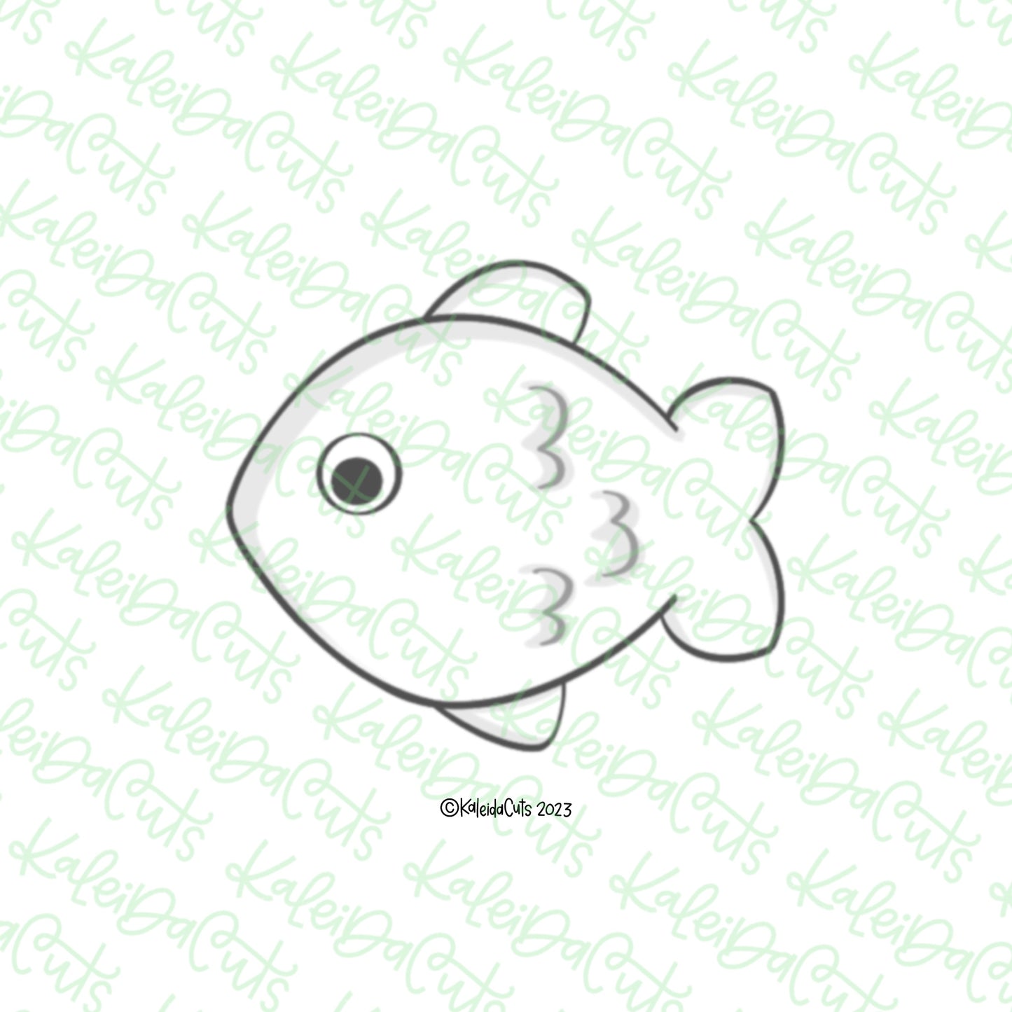 Fishing Fish Cookie Cutter