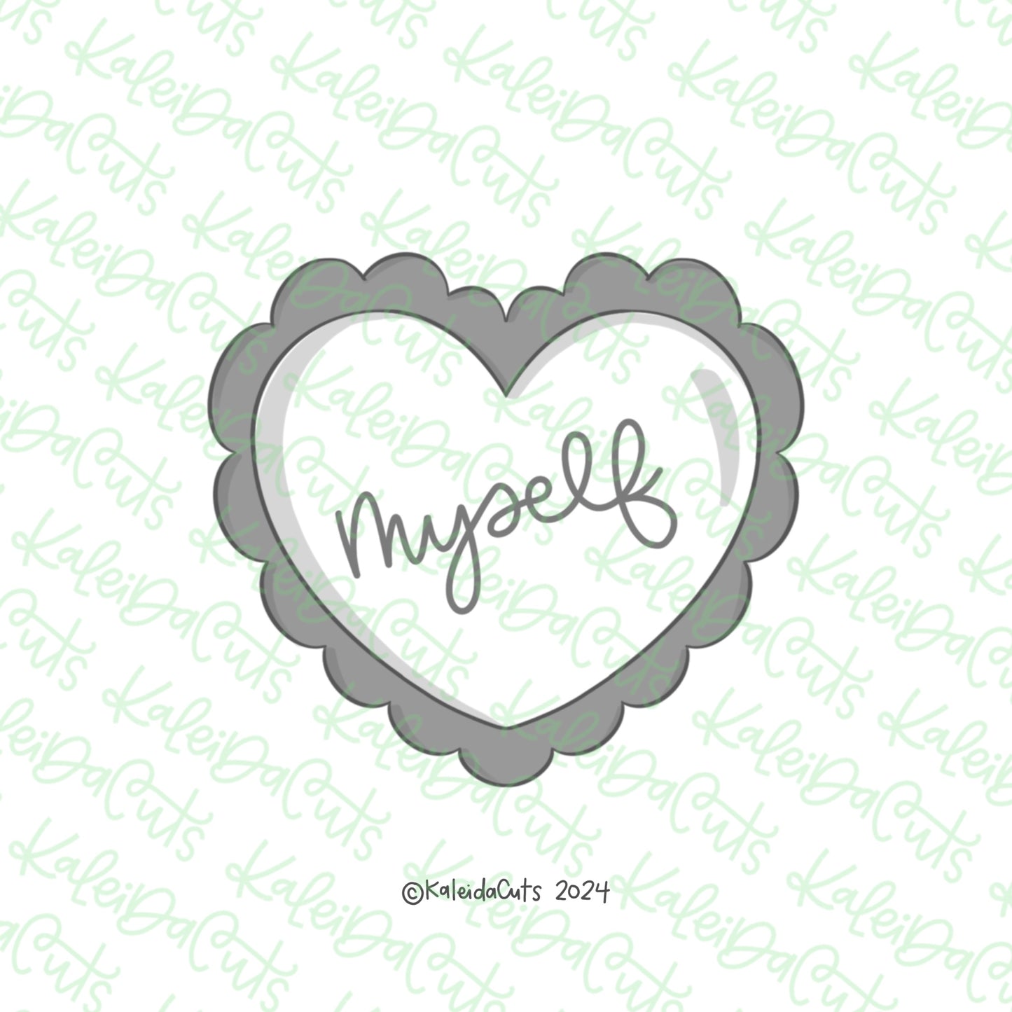 Scalloped Heart Chocolates Cookie Cutter