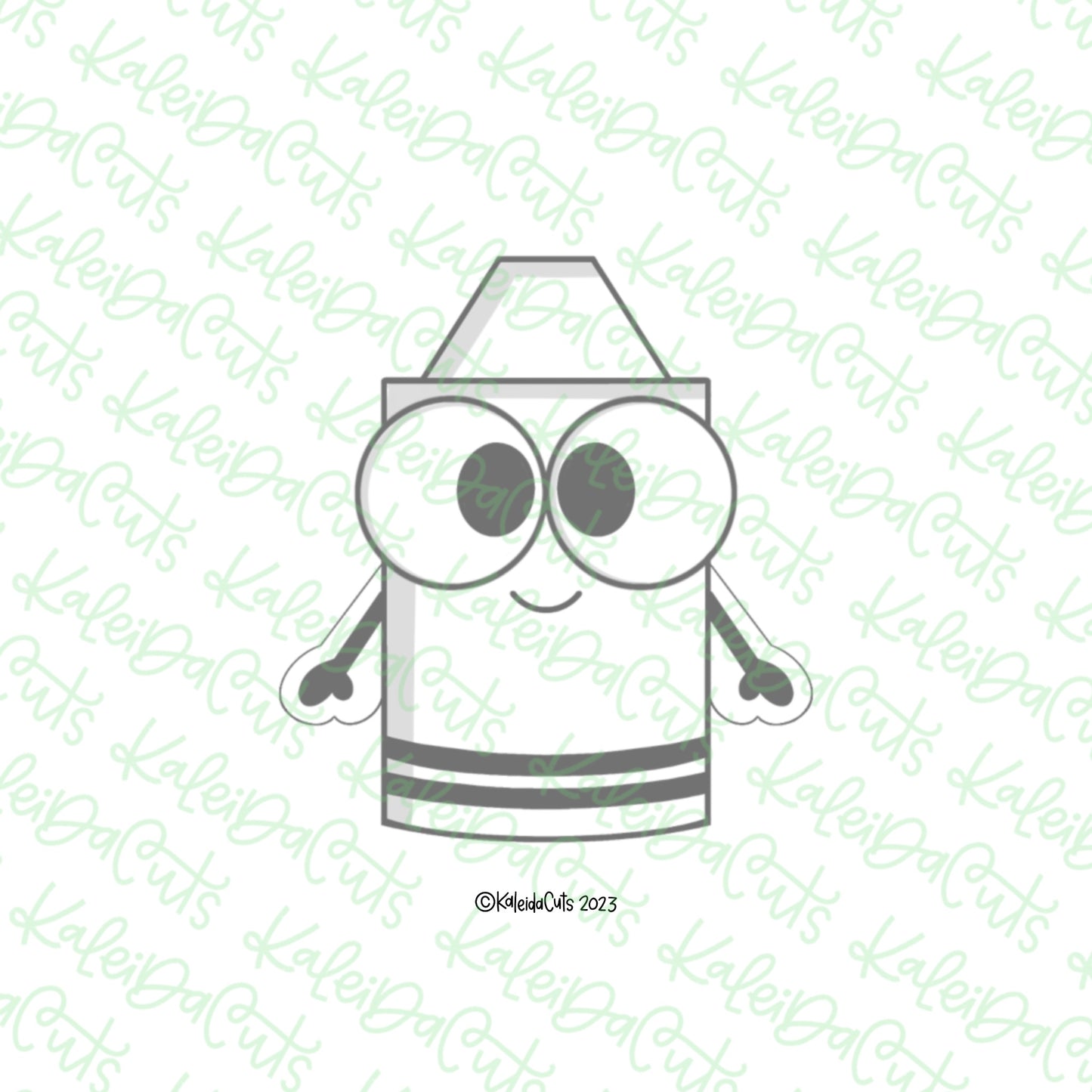 Wacky Crayon Kid Cookie Cutter