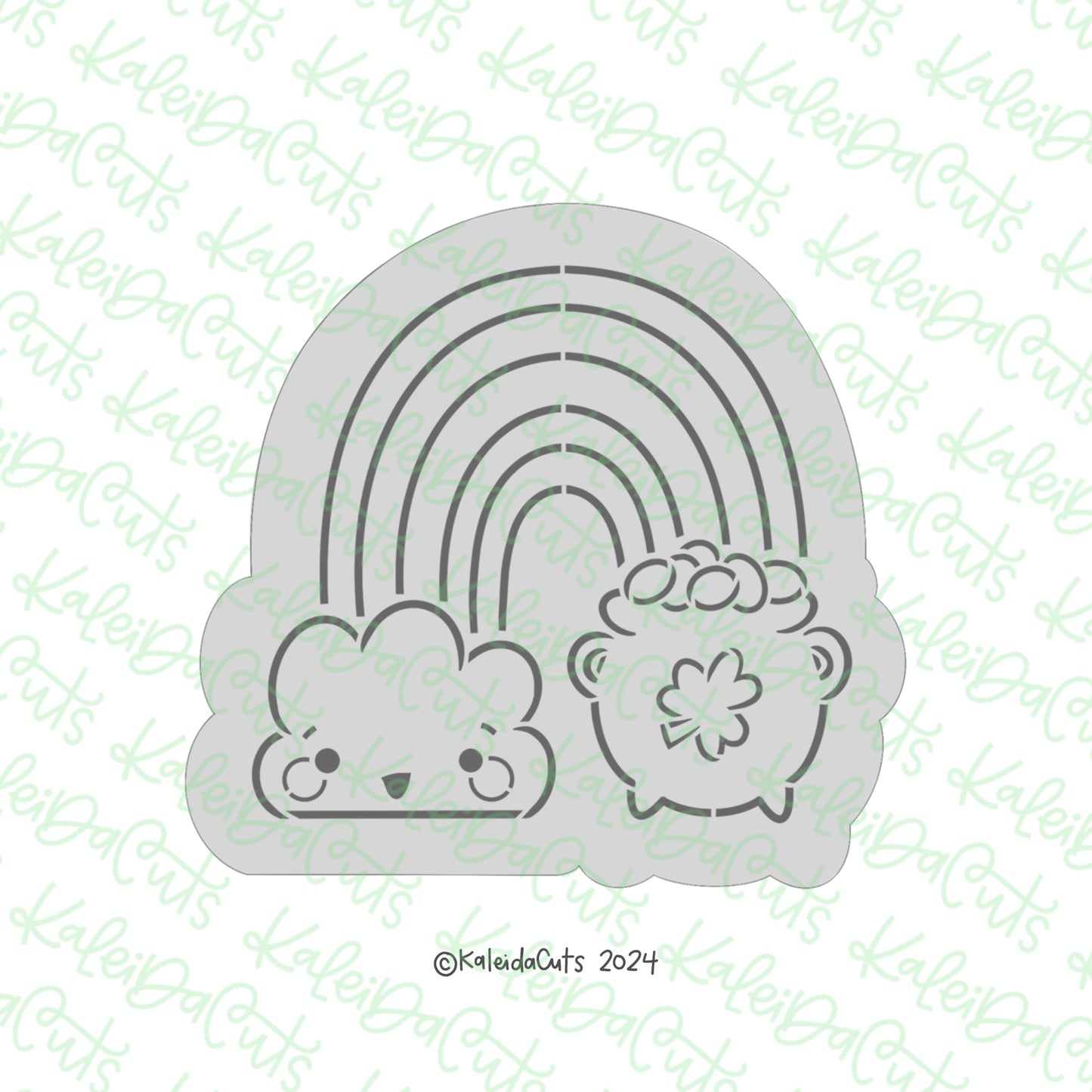 PYO Rainbow Pot of Gold Cookie Cutter