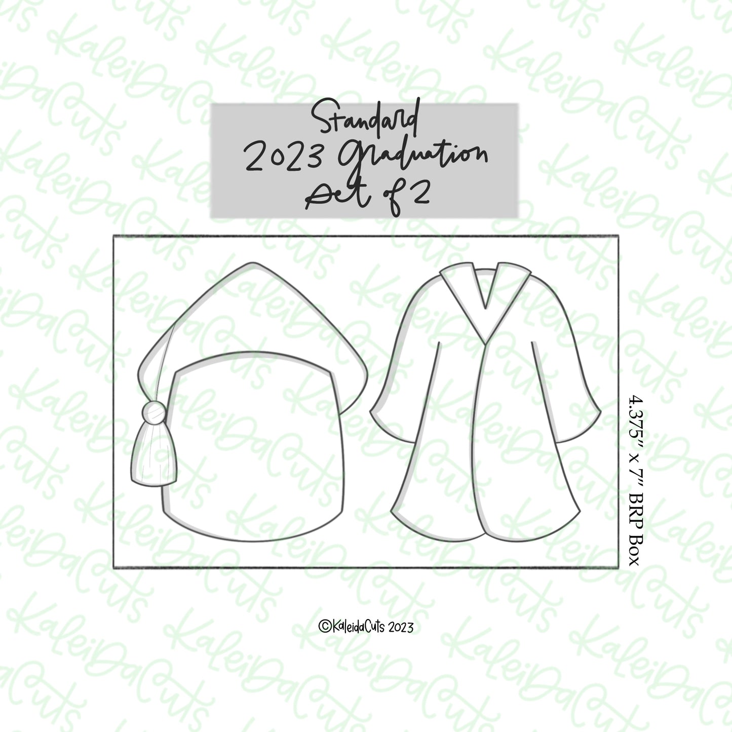 2023 Graduation Cookie Cutter Set of 2