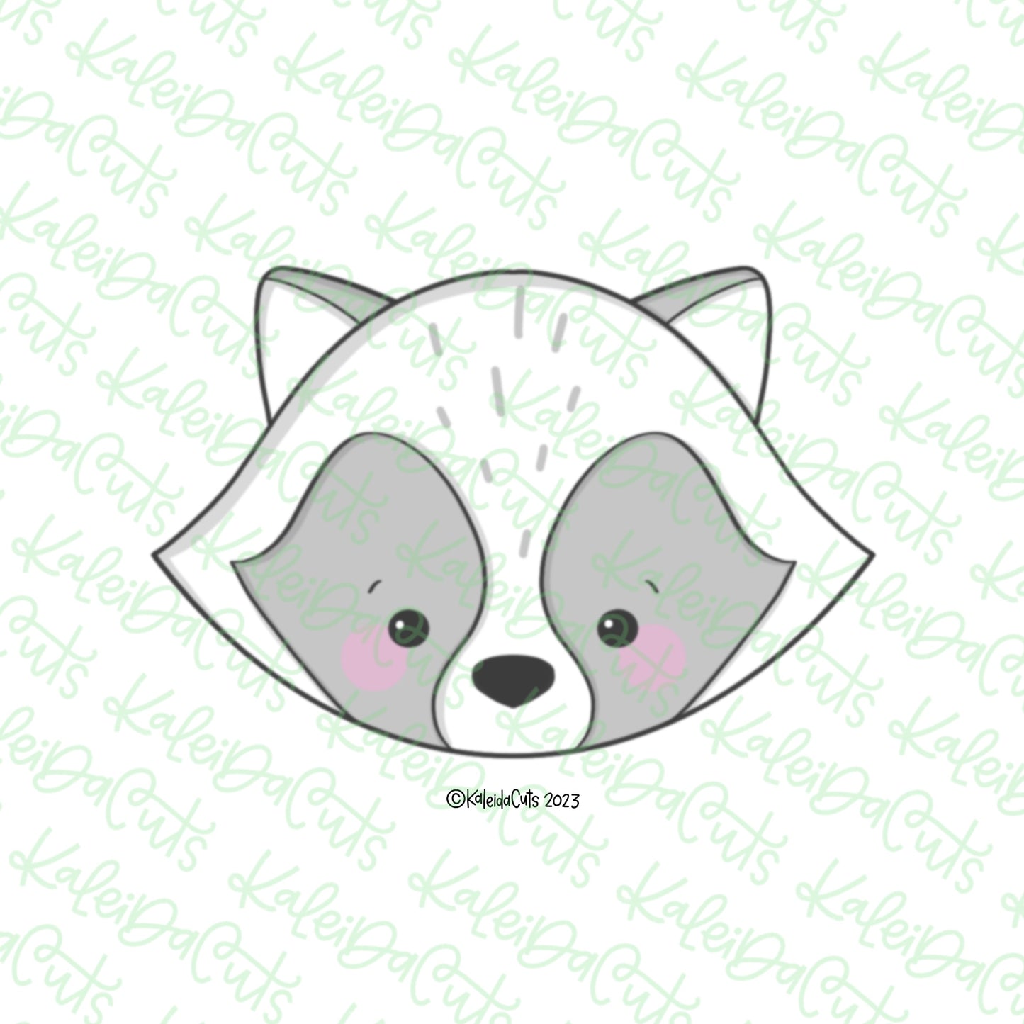 Baby Raccoon Face Cookie Cutter