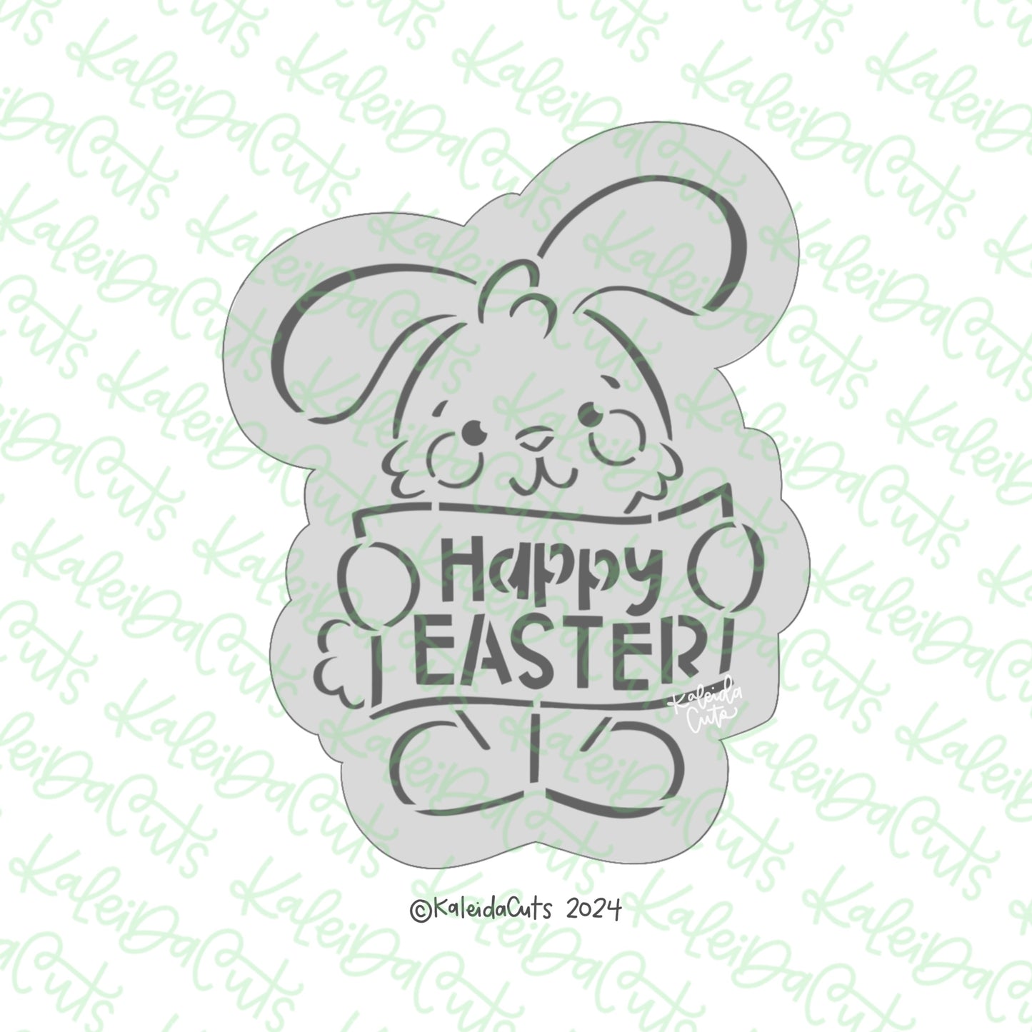 PYO Happy Easter Rabbit Cookie Cutter