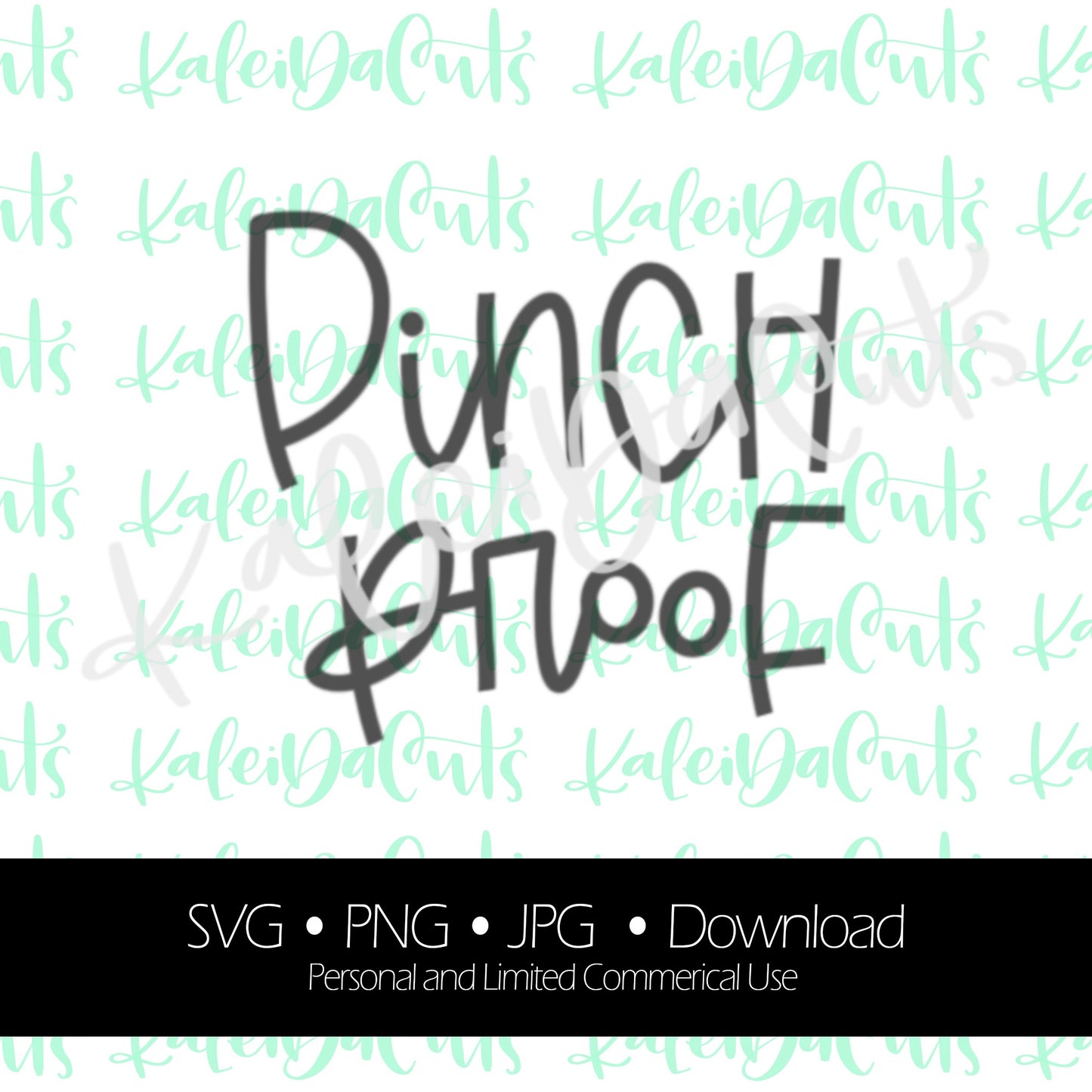 Pinch Proof Lettering Digital Download. SVG.