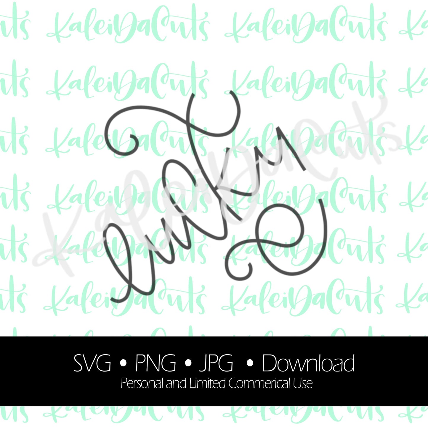 Lucky Clover Lettering. SVG. Digital Download.