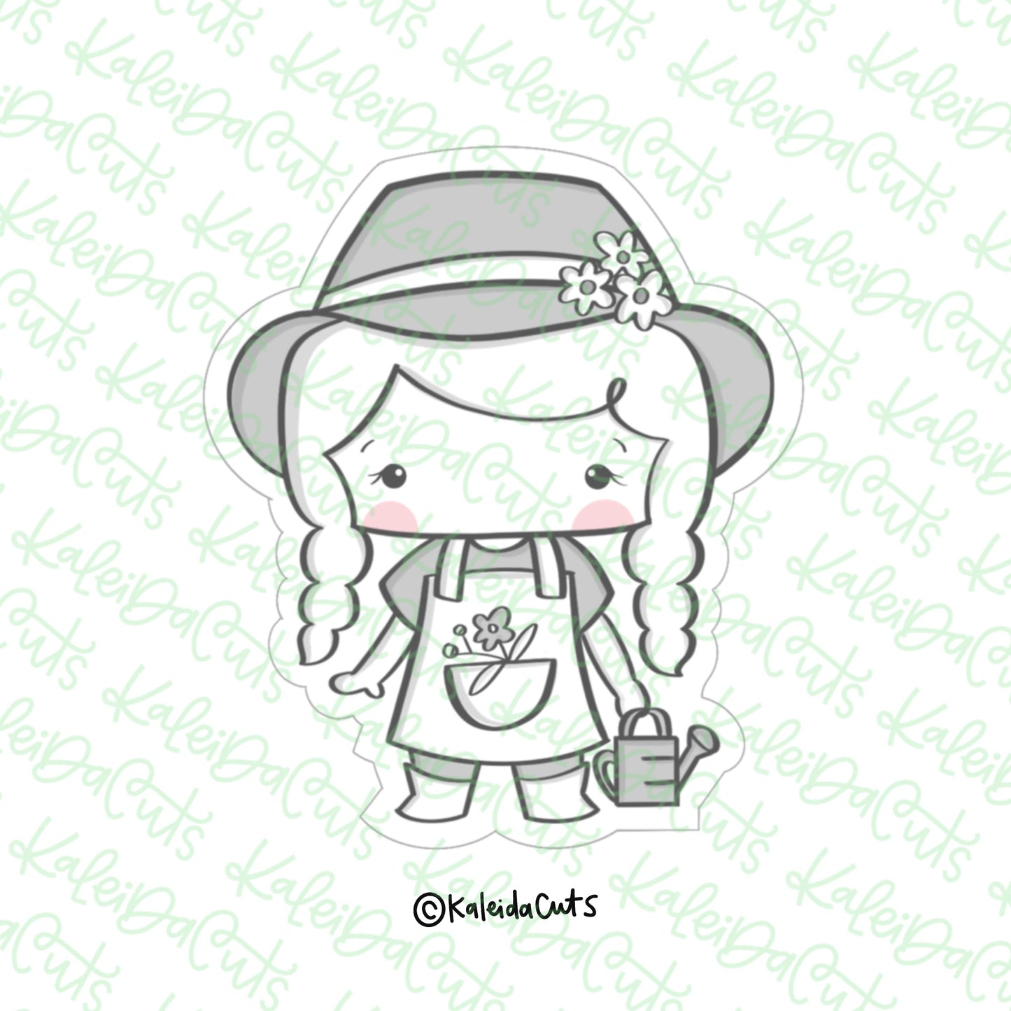 Little Gardener Girl Cookie Cutter