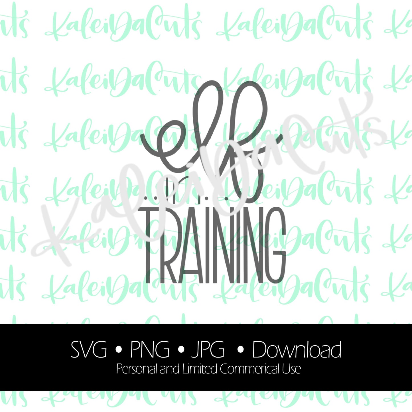 Elf in Training Digital Download. KaleidaCuts Lettering.