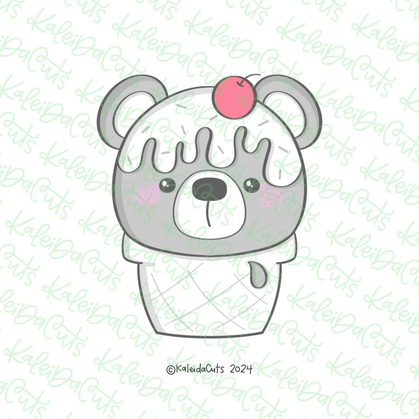 Beary Ice Cream Cookie Cutter