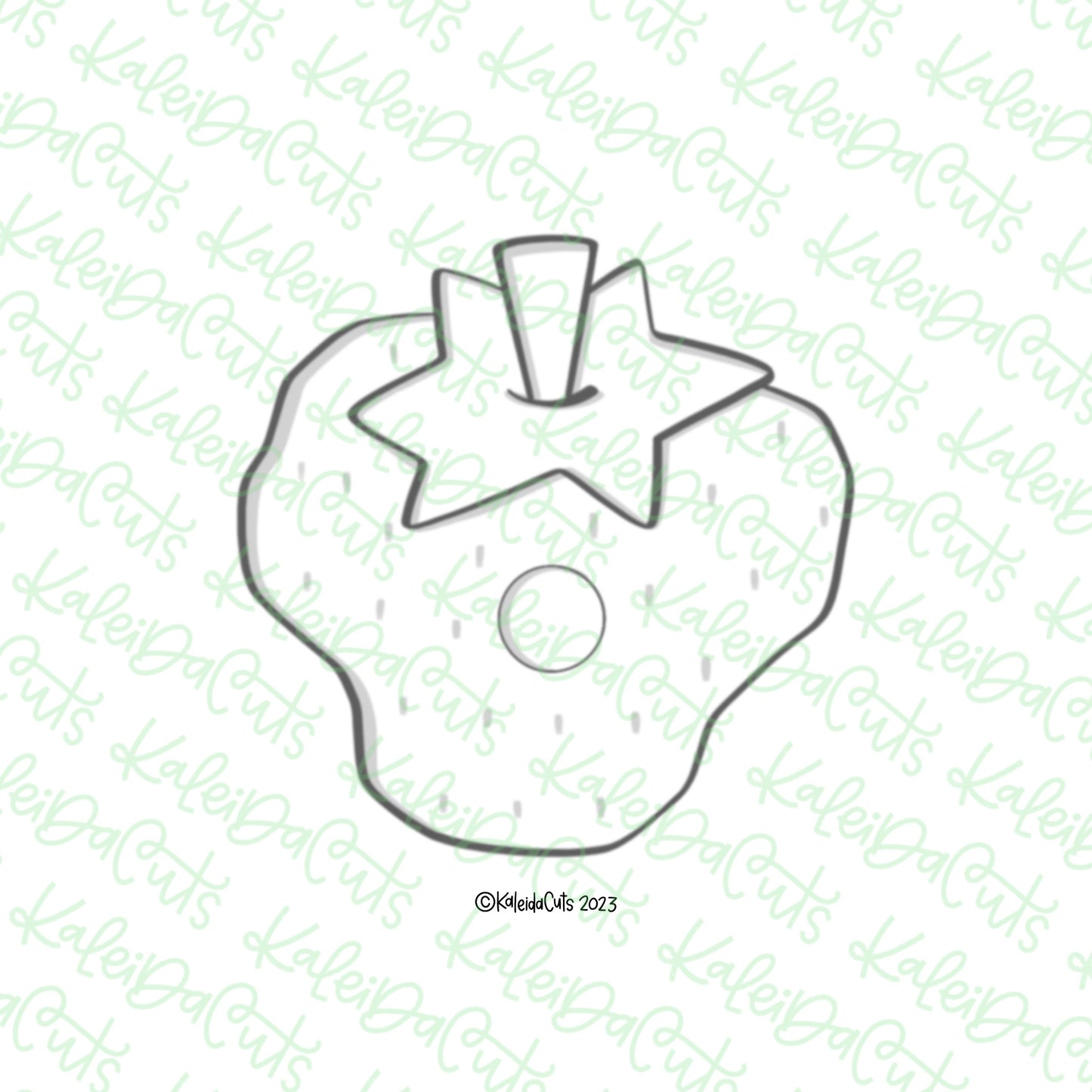 Hungry Strawberry Cookie Cutter