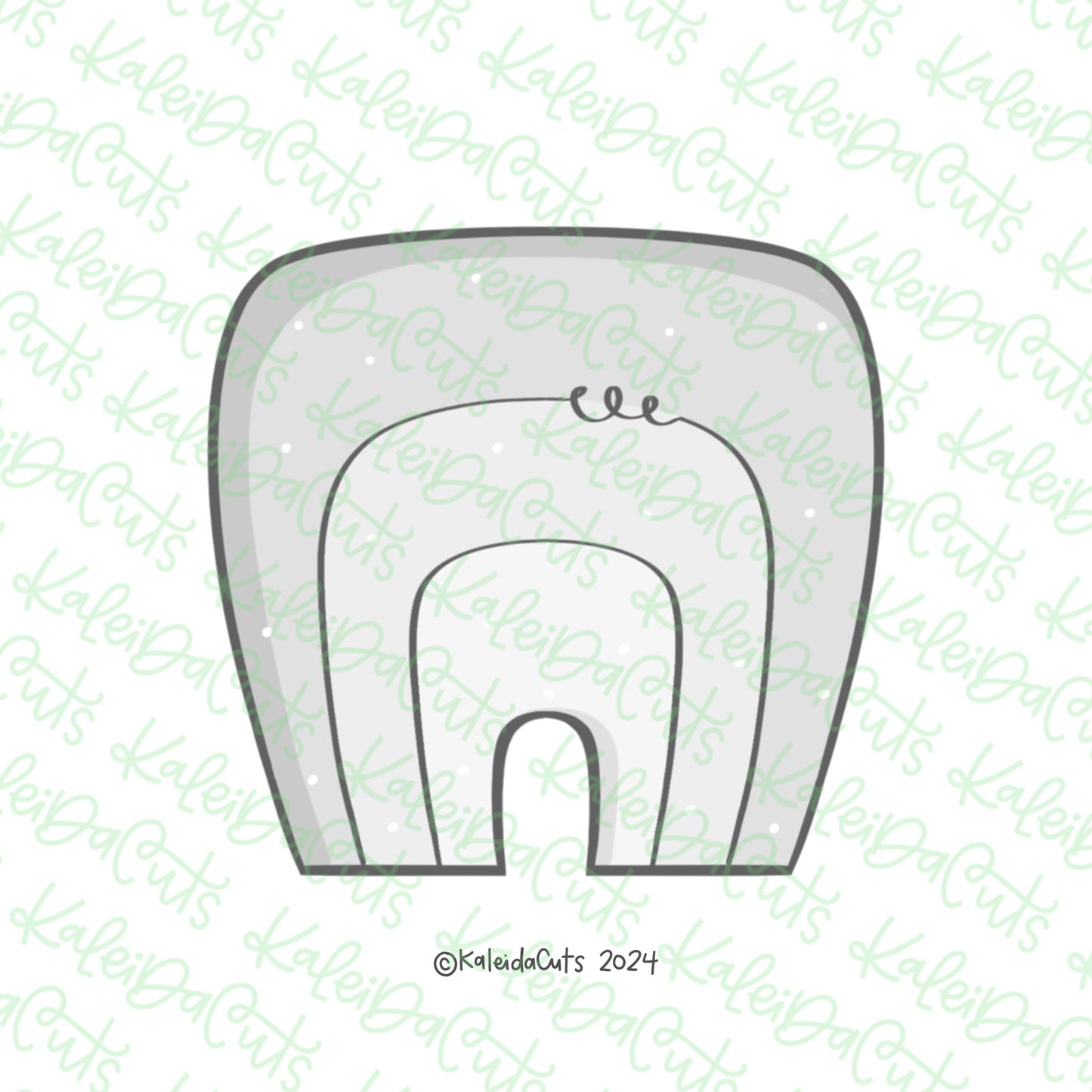 Square Rainbow Cookie Cutter