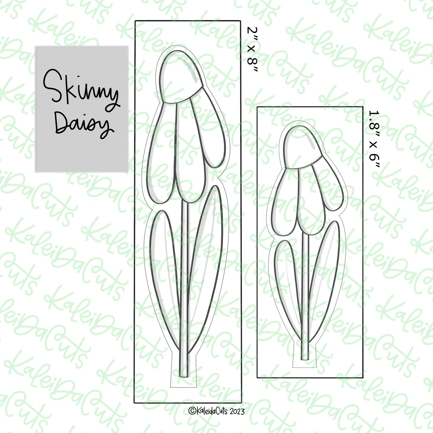 Skinny Daisy Cookie Cutter