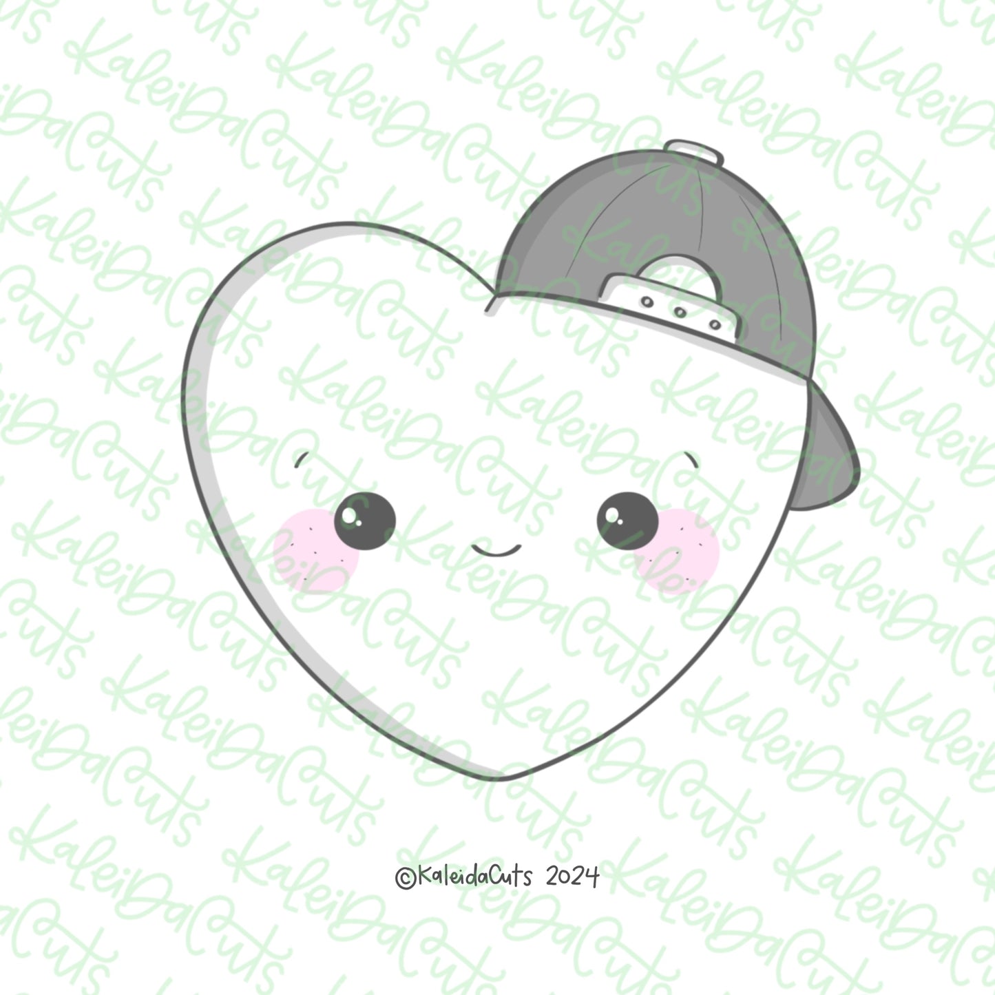 Cool Dude Heart Cookie Cutter