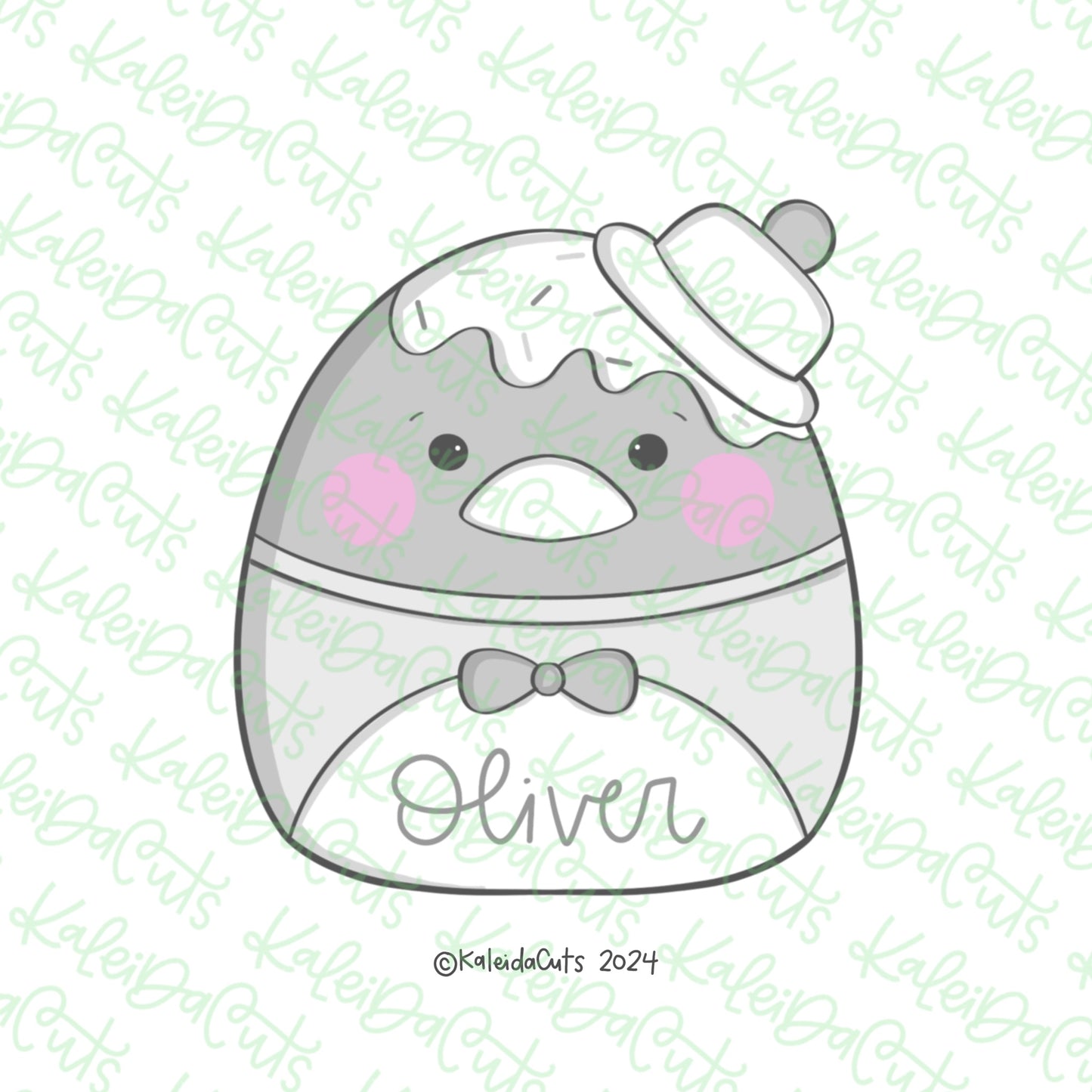 Girly Tux Sam Plush Cookie Cutter