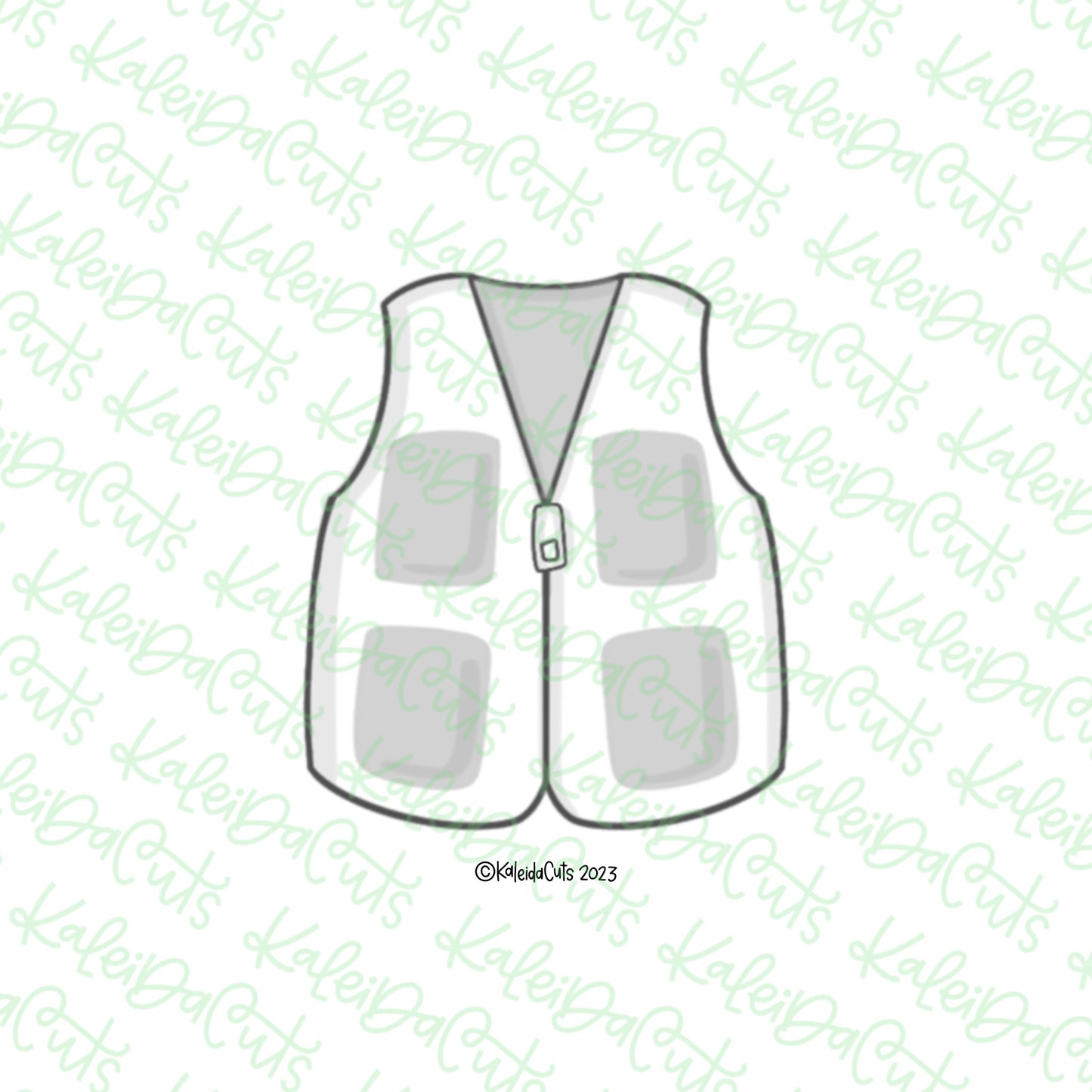 Fishing Vest Cookie Cutter