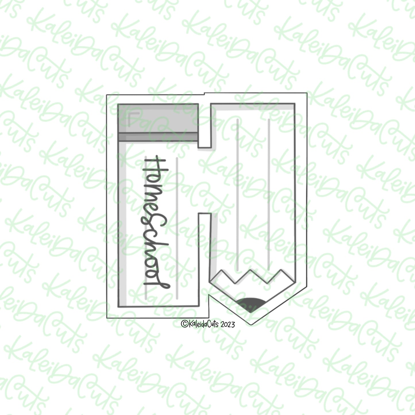 Homeschool Pencil Cookie Cutter
