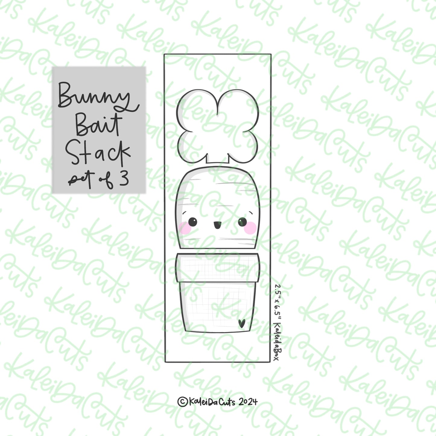 Bunny Bait Stack Cookie Cutter Set of 3
