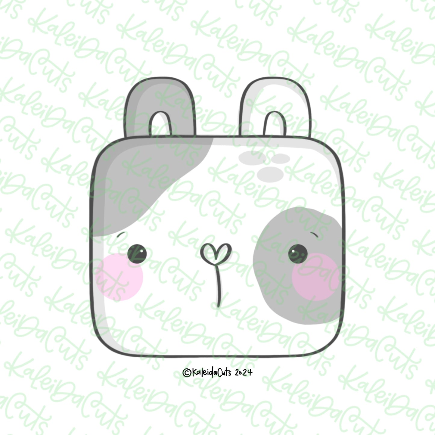 Square Bunny Cookie Cutter