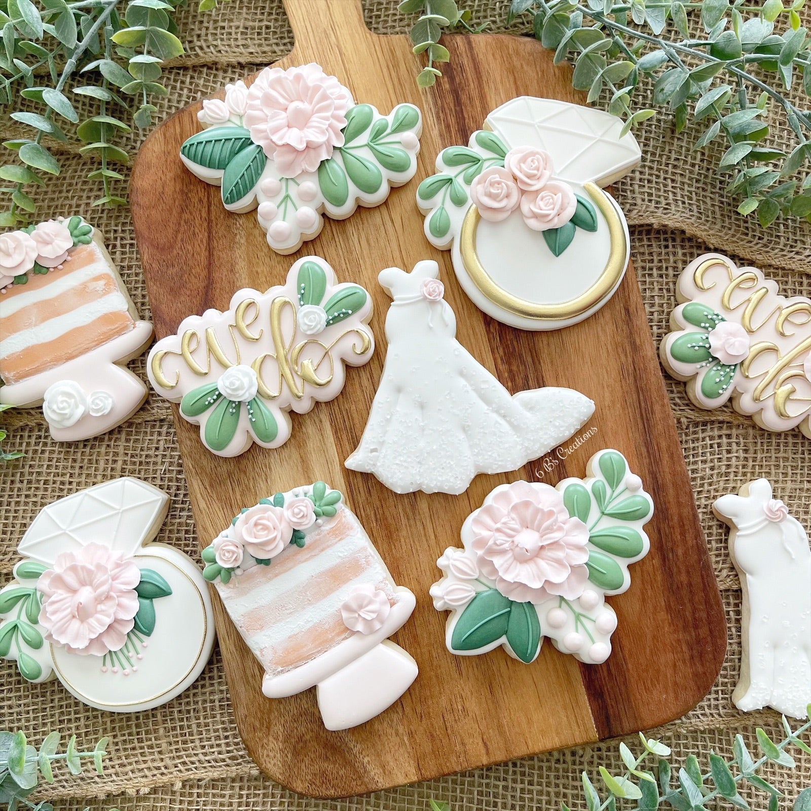6 B's Creations "Wedding" Set of 5 Cookie Cutters 6 B's Creations "Wedding" Set of 5 Cookie Cutters