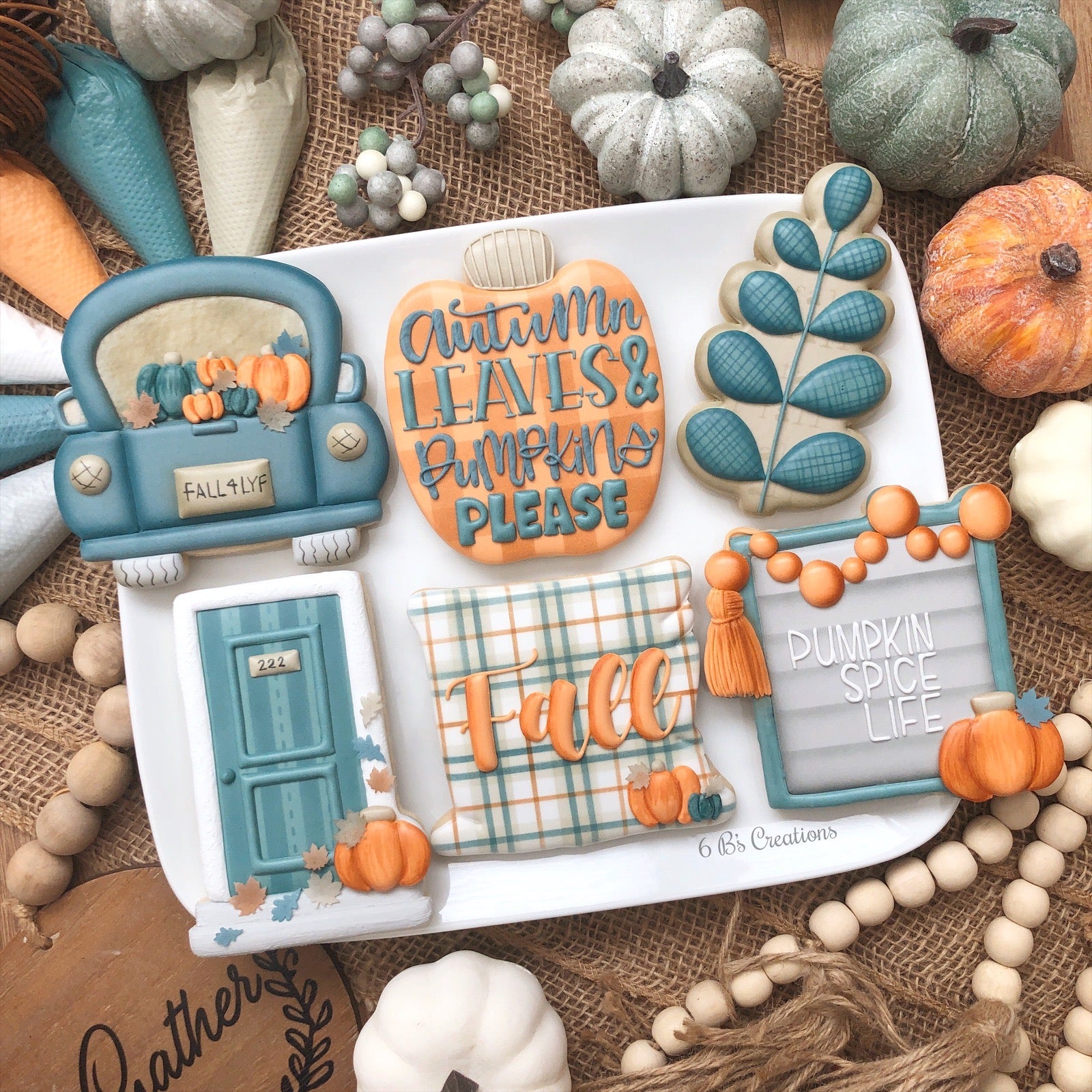 6 B’s Creations “Fall” Set of 6 Cookie Cutters – KaleidaCuts