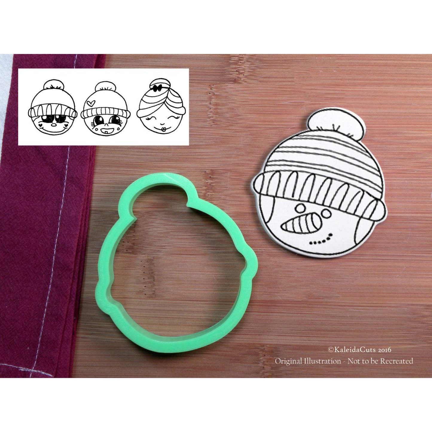 Pom Pom Hat Head Cookie Cutter
