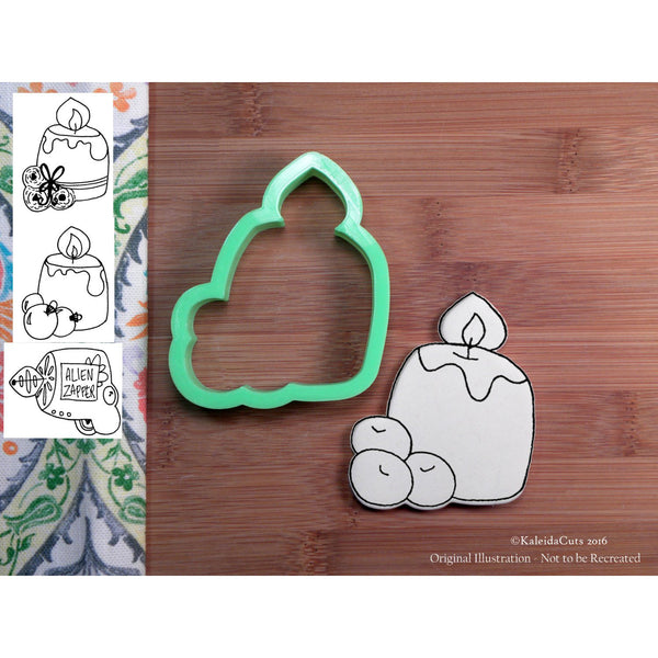 Christmas Candle Cookie Cutter KaleidaCuts
