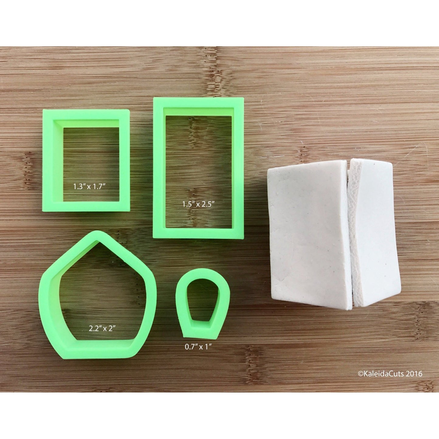 Mini Funky Gingerbread House Cookie Cutter Set