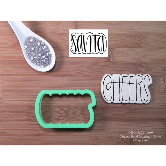 Cheers Lettering Cookie Cutter