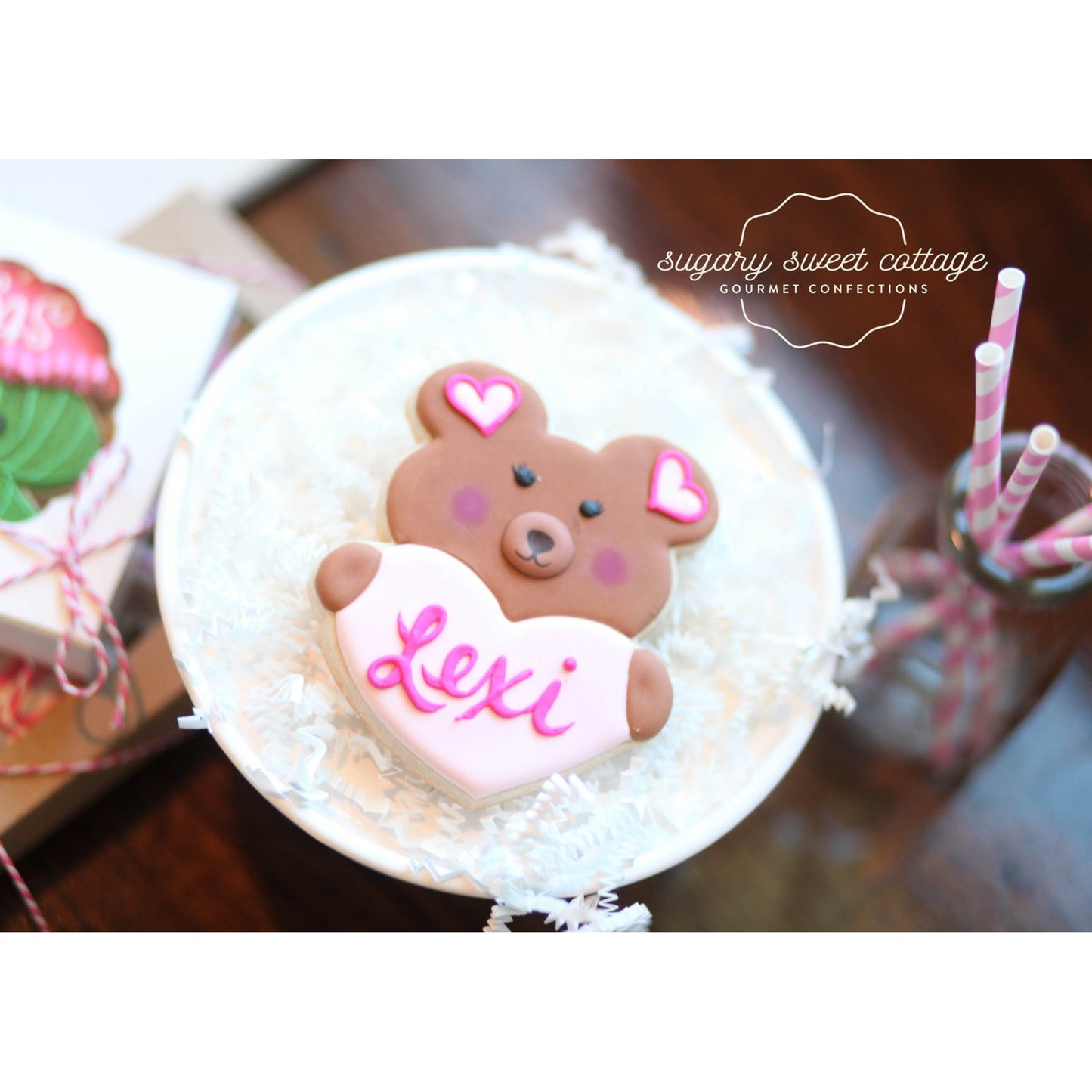 Bear Heart Plaque Cookie Cutter