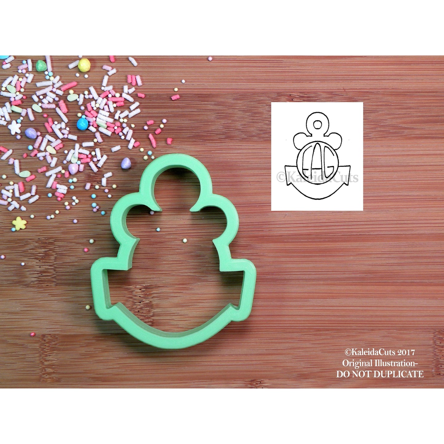 Anchor Monogram Cookie Cutter