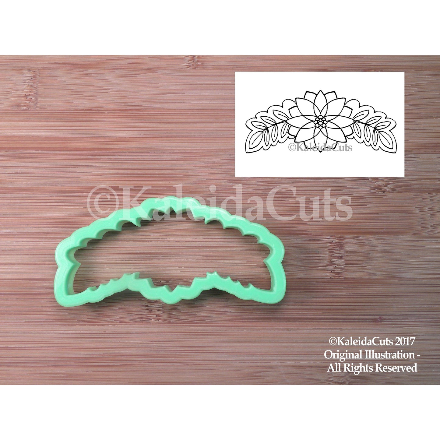 Poinsettia Leaf Banner Cookie Cutter