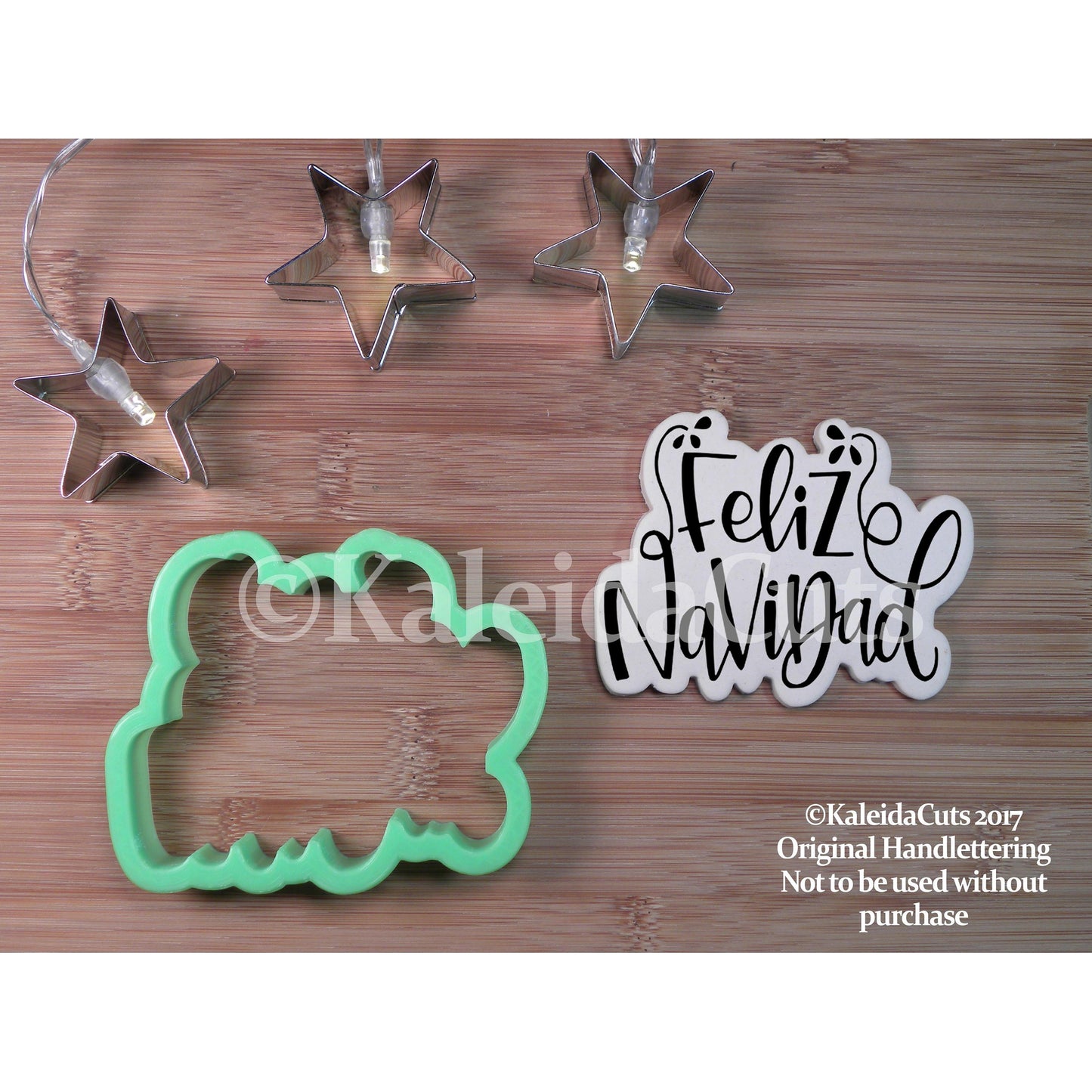 Feliz Navidad Lettering Cookie Cutter