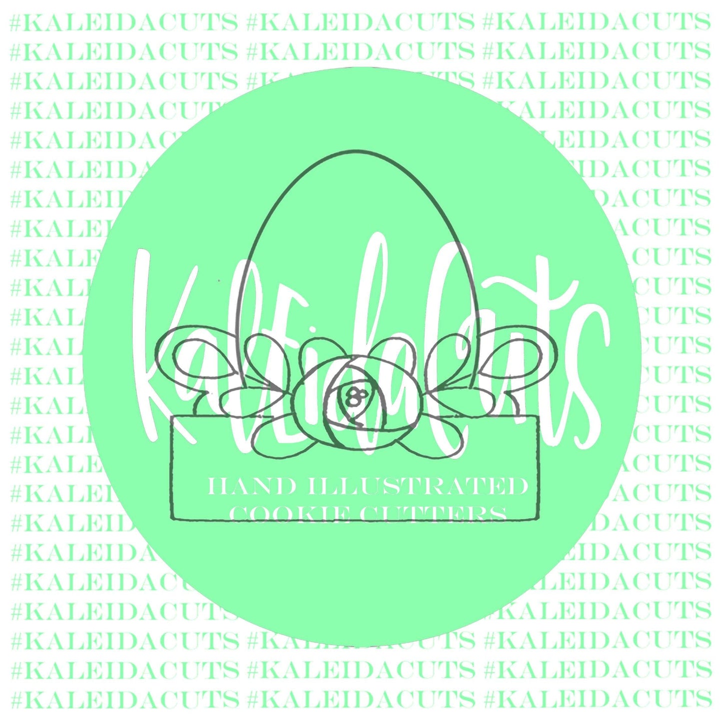 Floral Egg Plaque Cookie Cutter