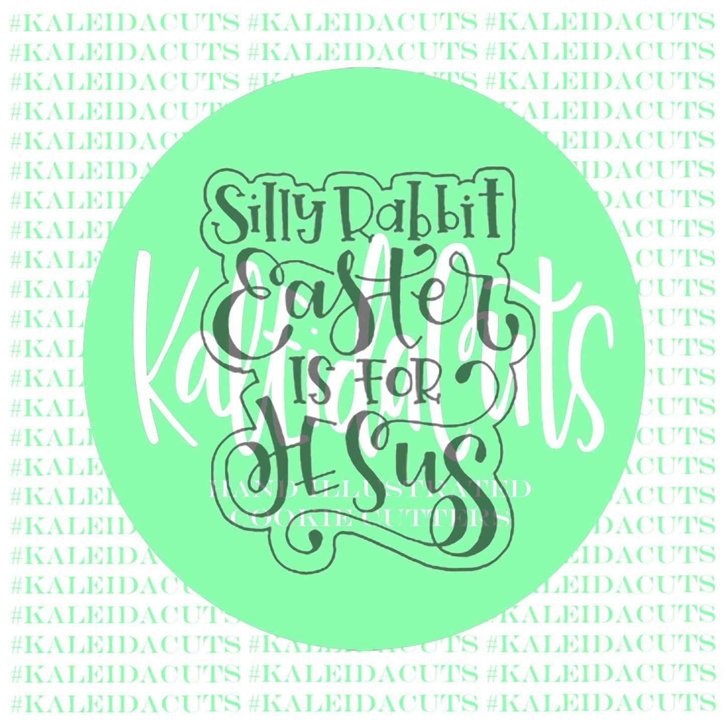 Silly Rabbit Lettering Cookie Cutter