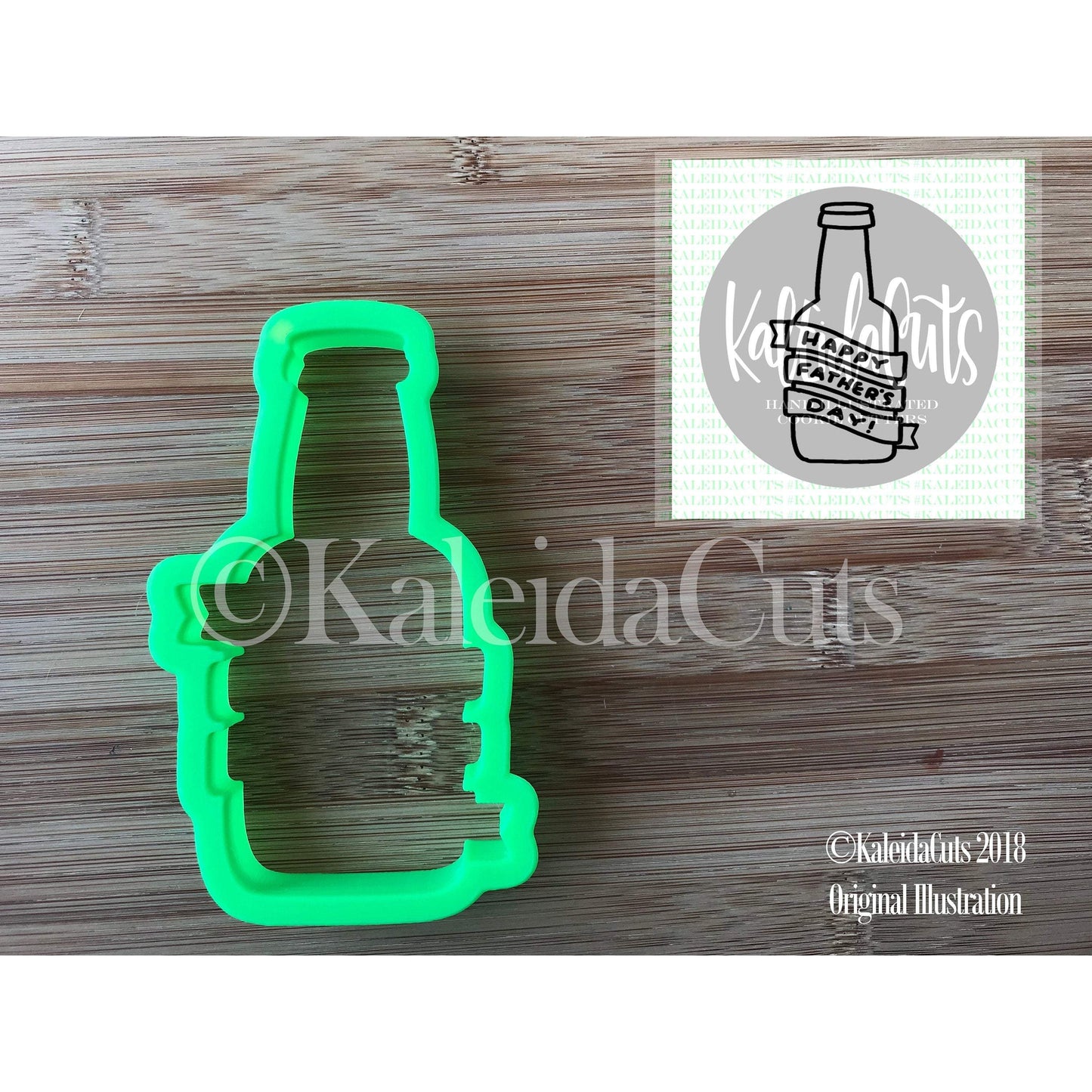 Beer Bottle Banner Cookie Cutter