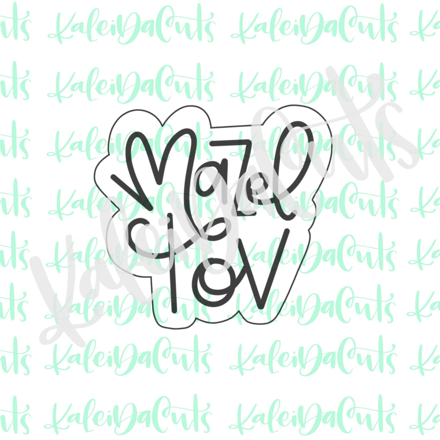 Mazel Tov Lettering Cookie Cutter