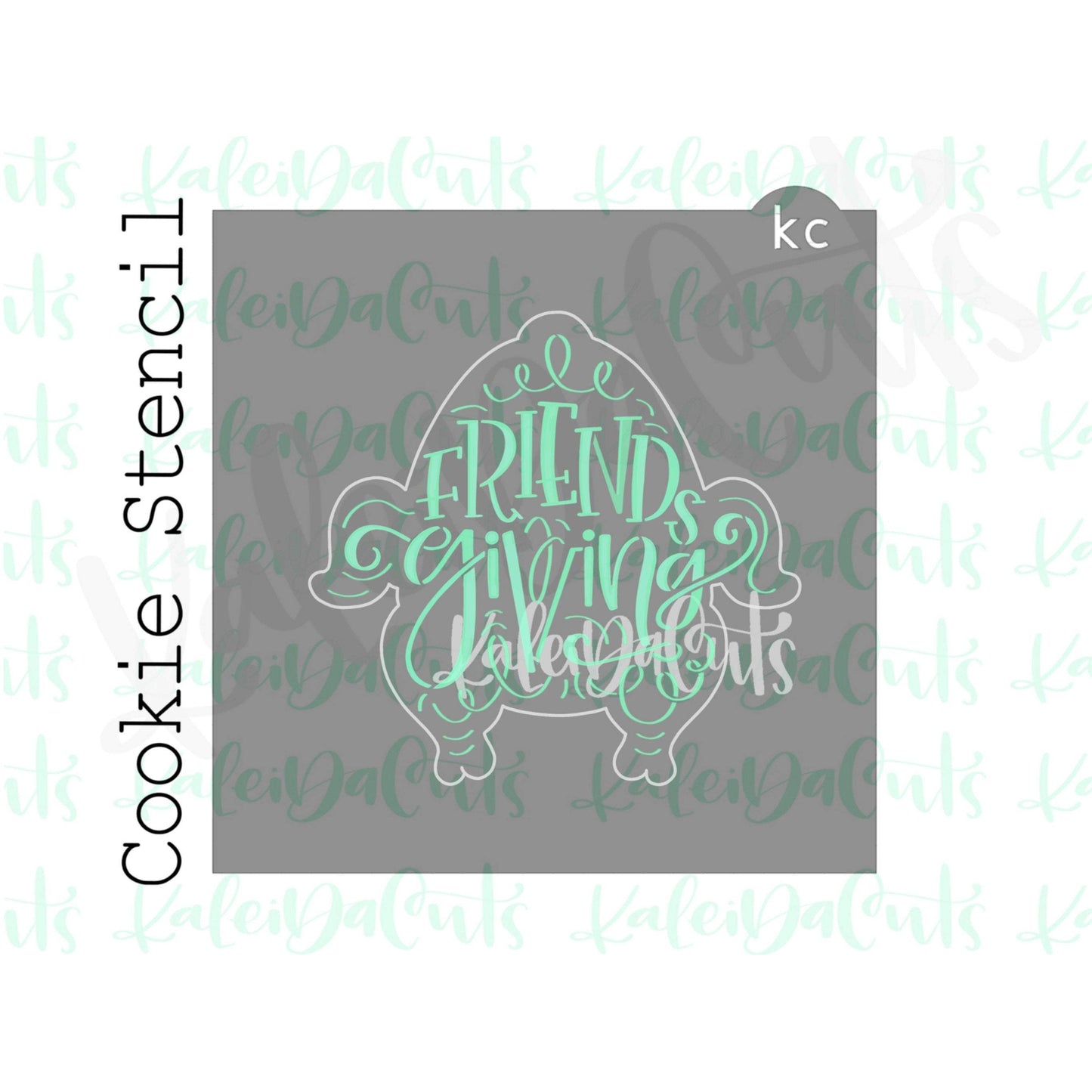 Friendsgiving Word Art Stencil