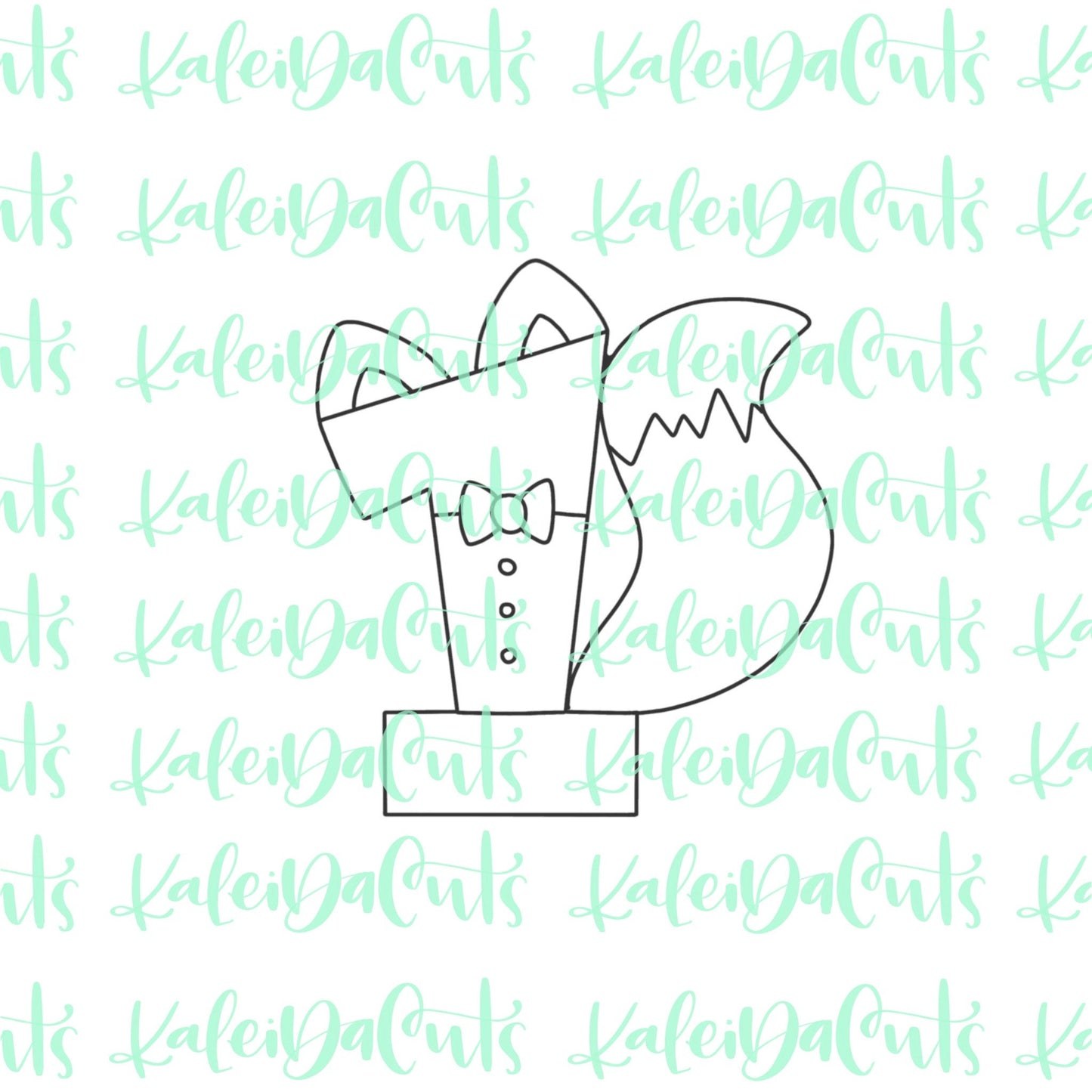 Fox One Cookie Cutter (4 inches)