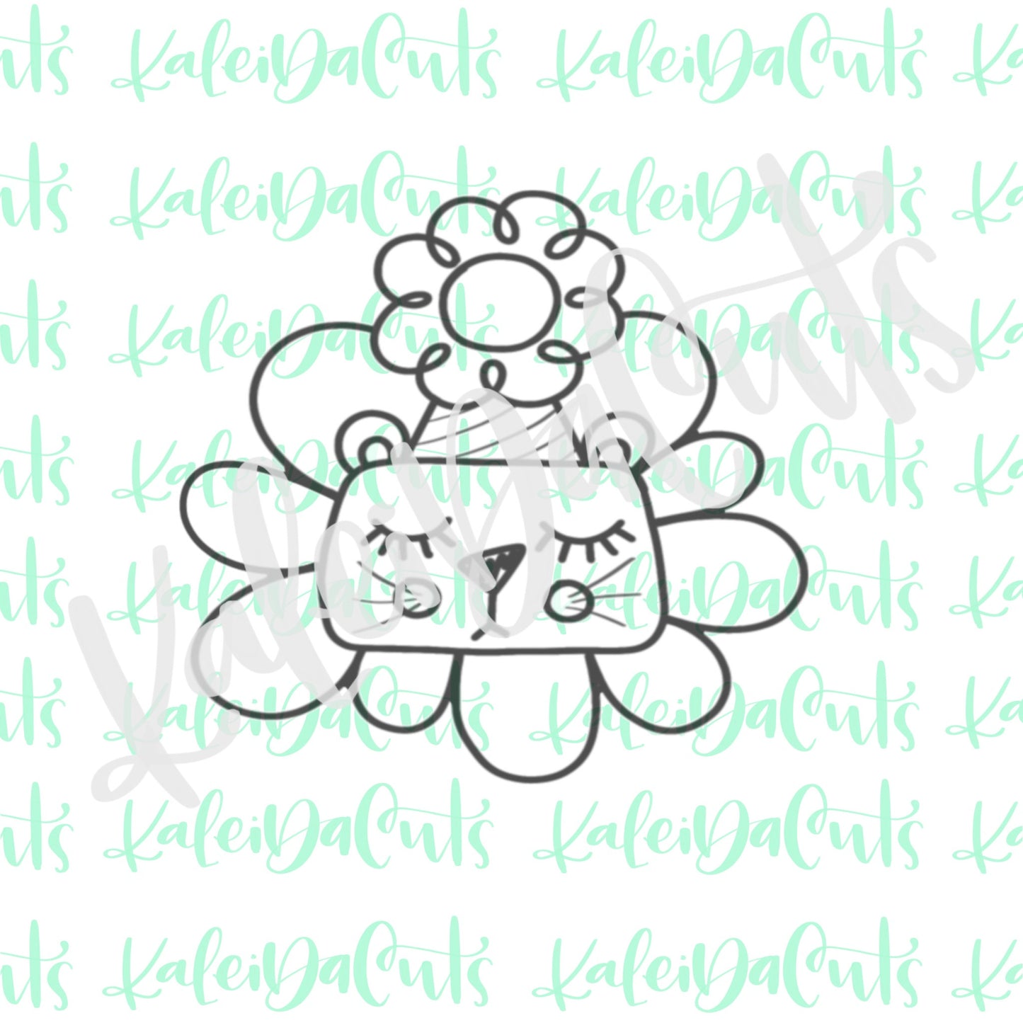 Party Lion Hat Cookie Cutter