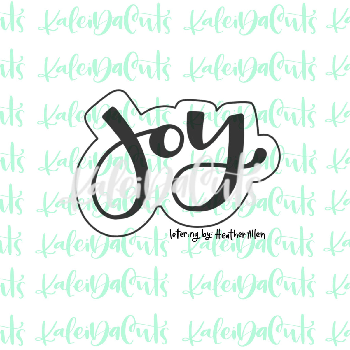 Joy Lettering Cookie Cutter