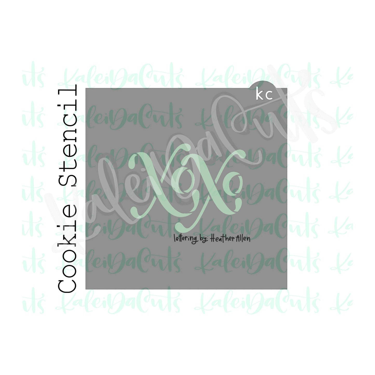 4" XOXO Stencil