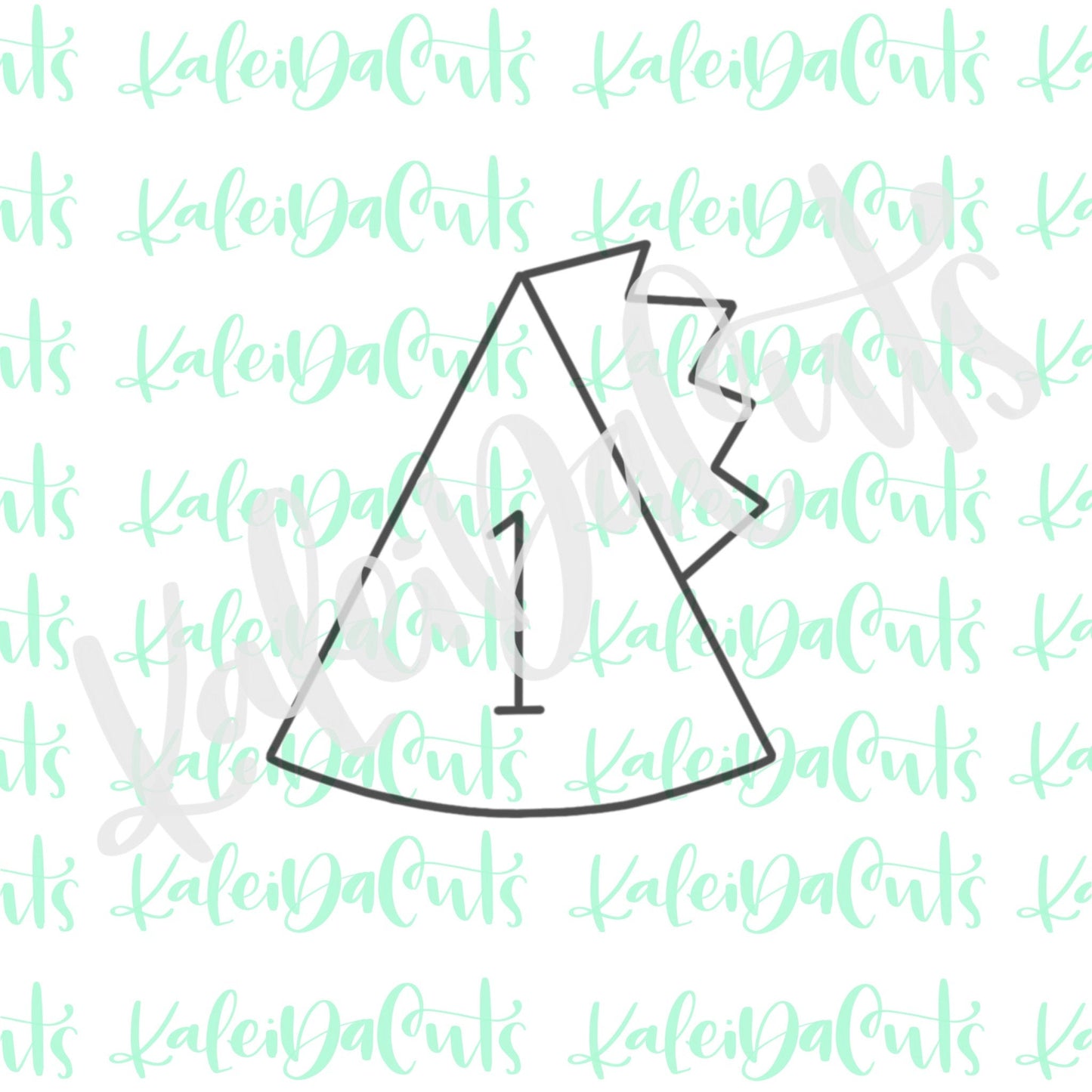 Dino Party Hat Cookie Cutter