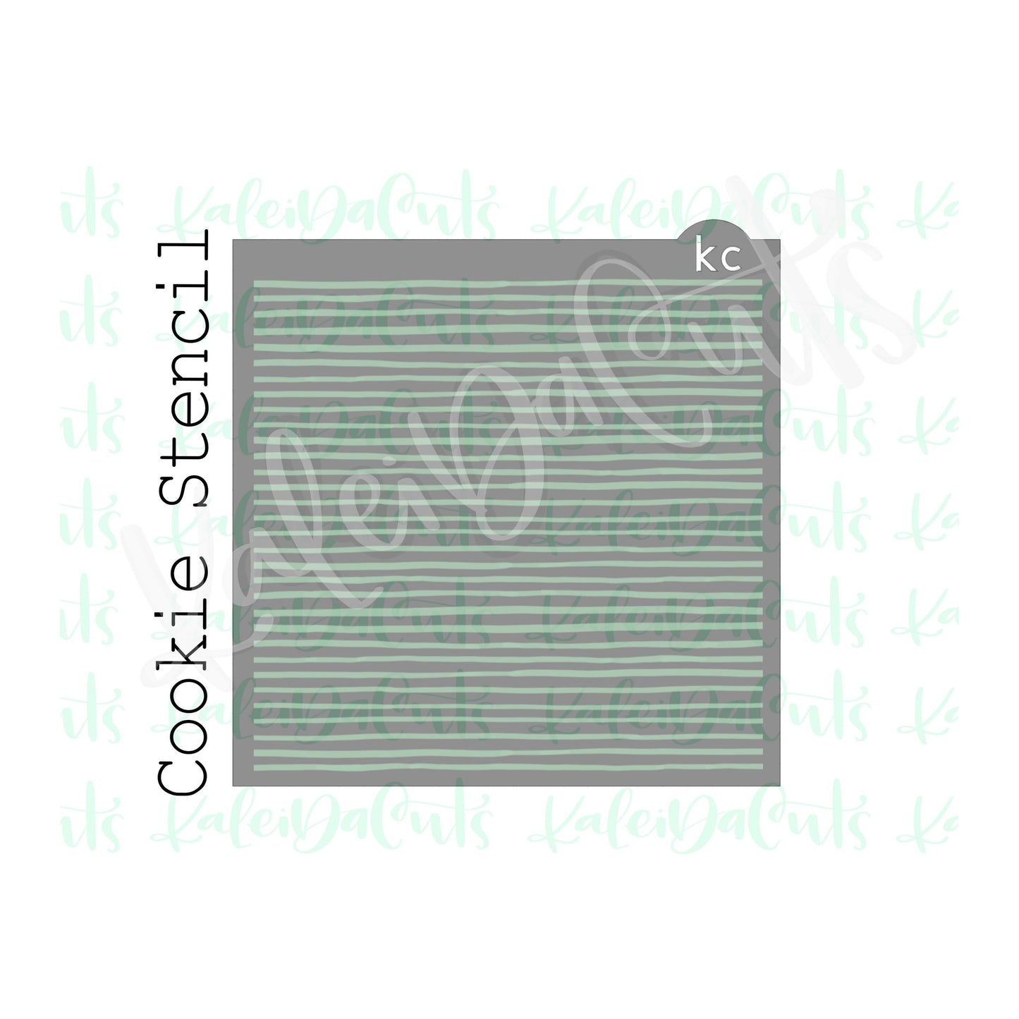 Uneven Stripes Pattern Stencil