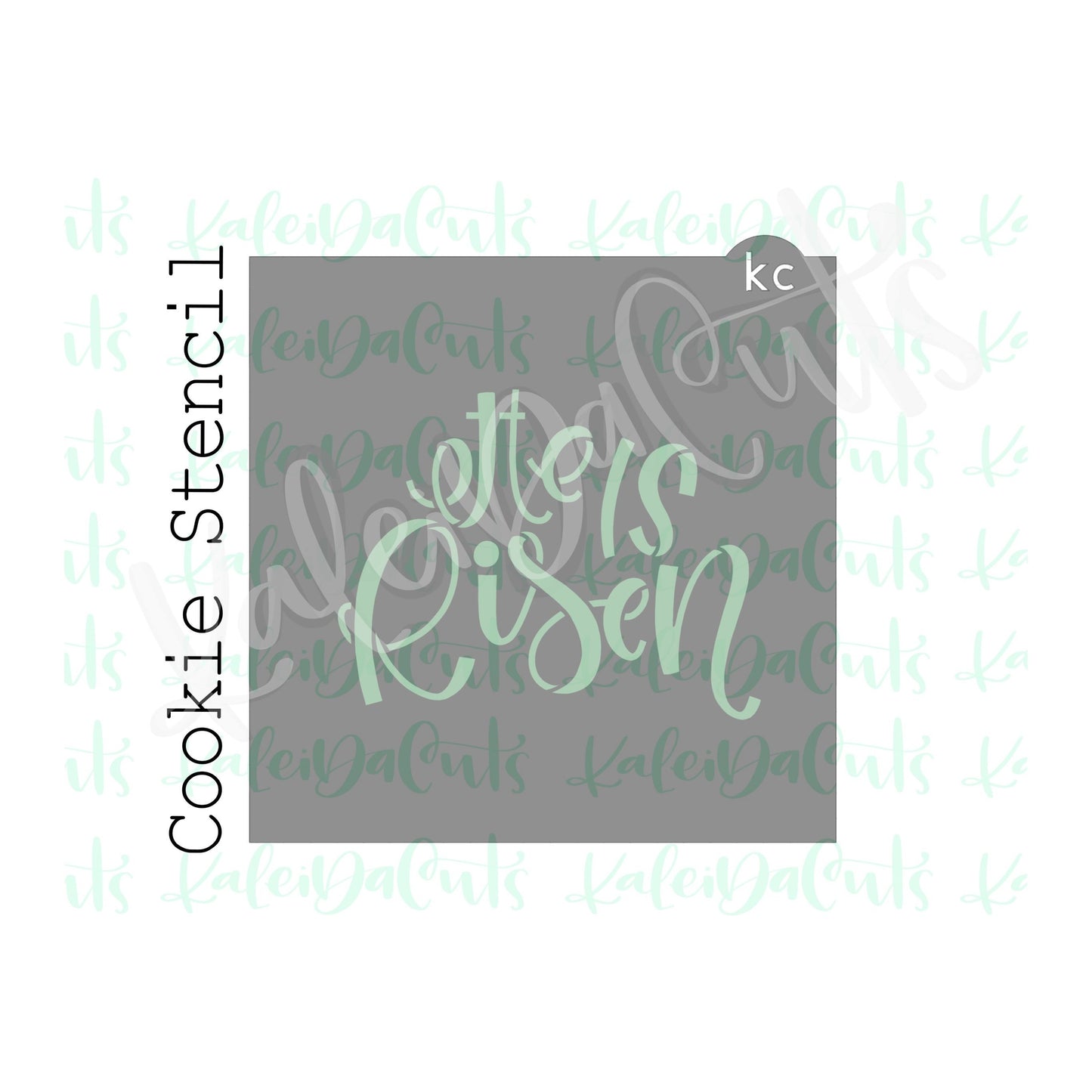 He is Risen Stencil - 4 inch design