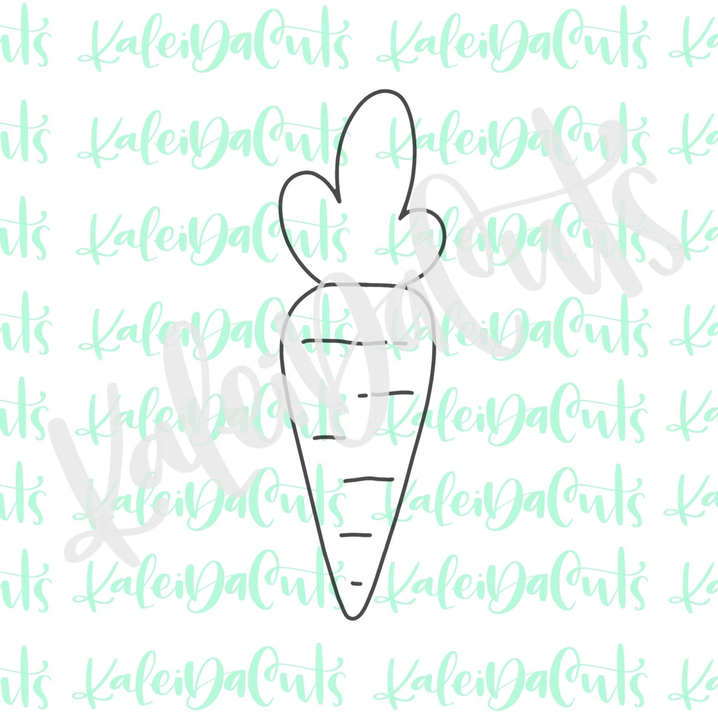 Tall Carrot Cookie Cutter (Skinny)