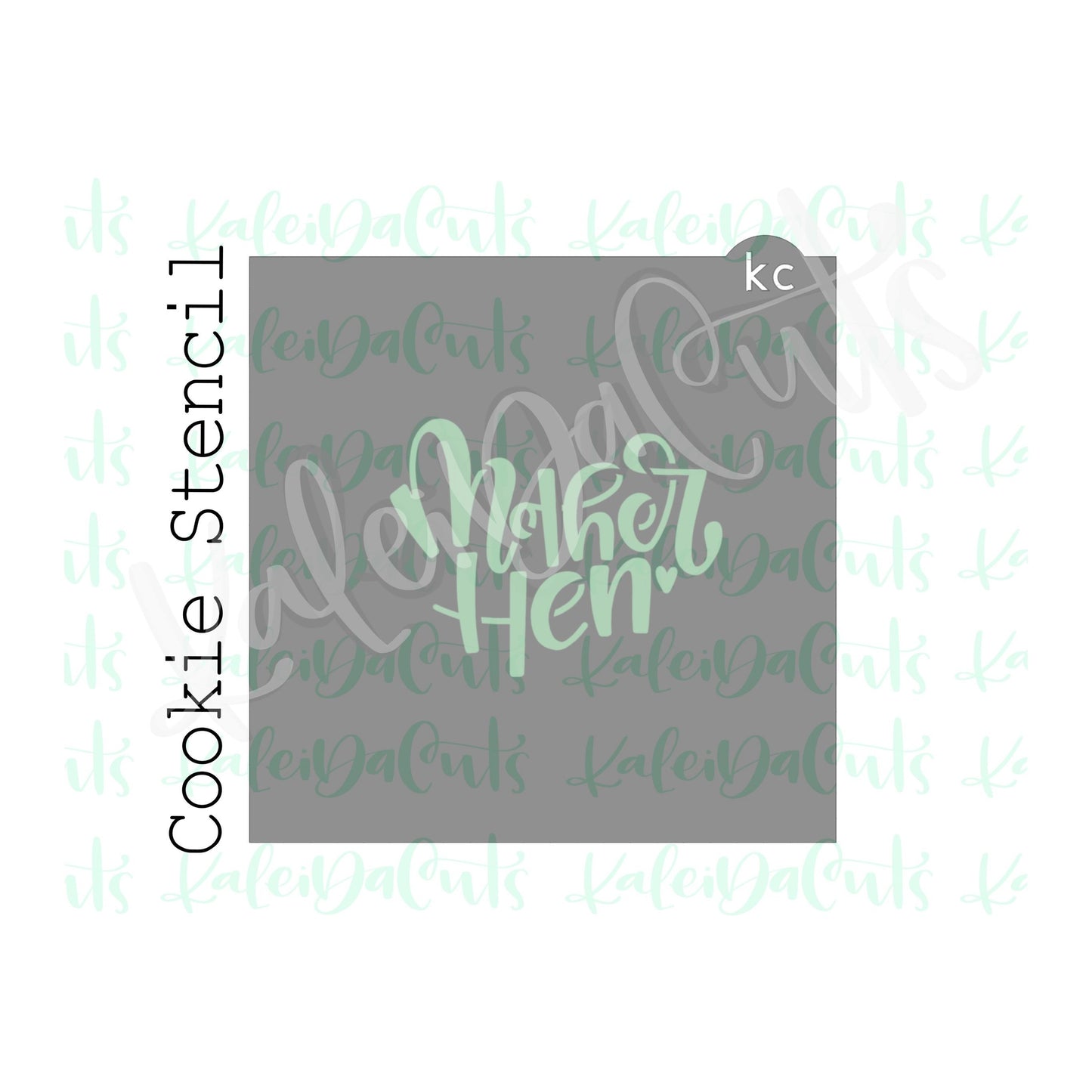 Mother Hen Stencil - 4 inch design