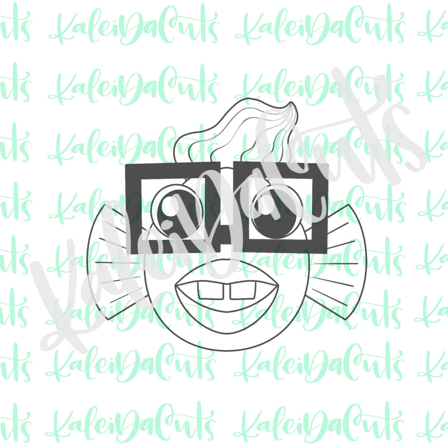 Fish with Glasses Cookie Cutter