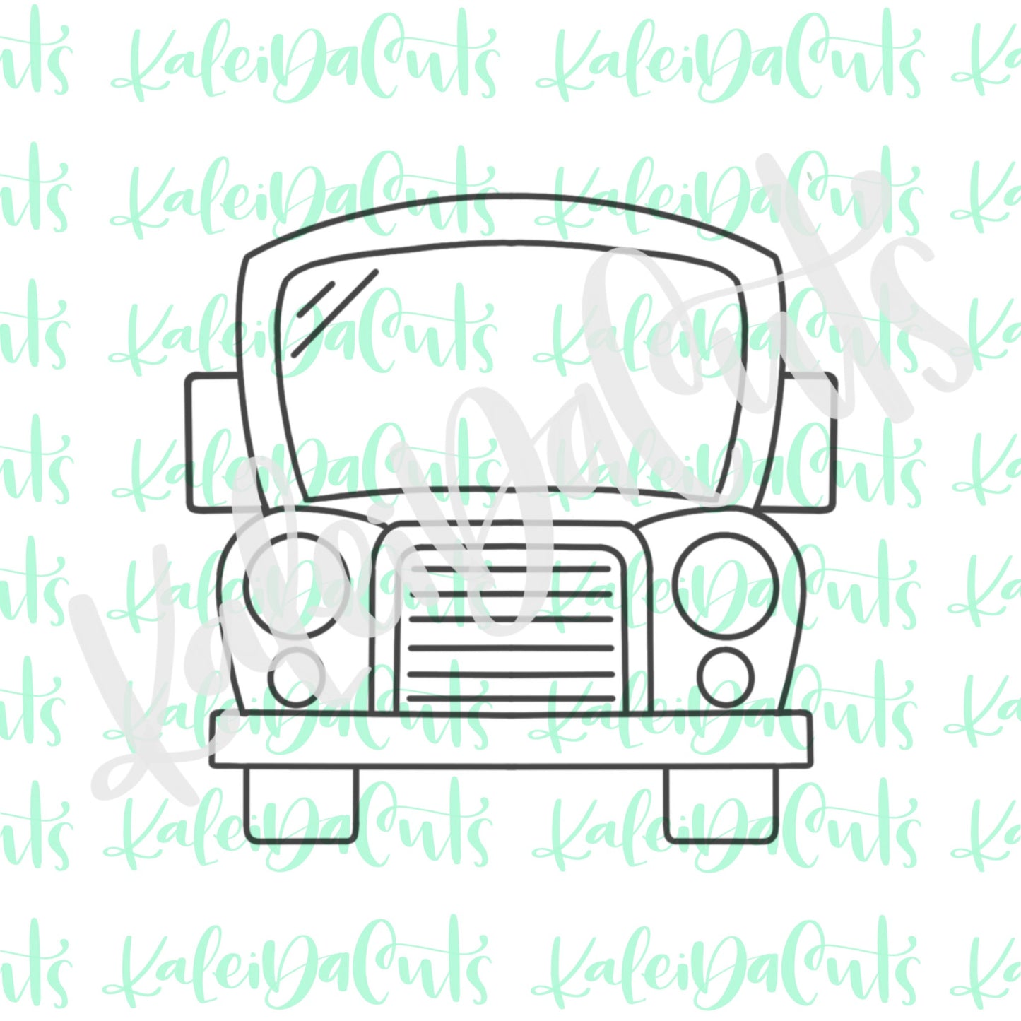 School Bus Front Cookie Cutter