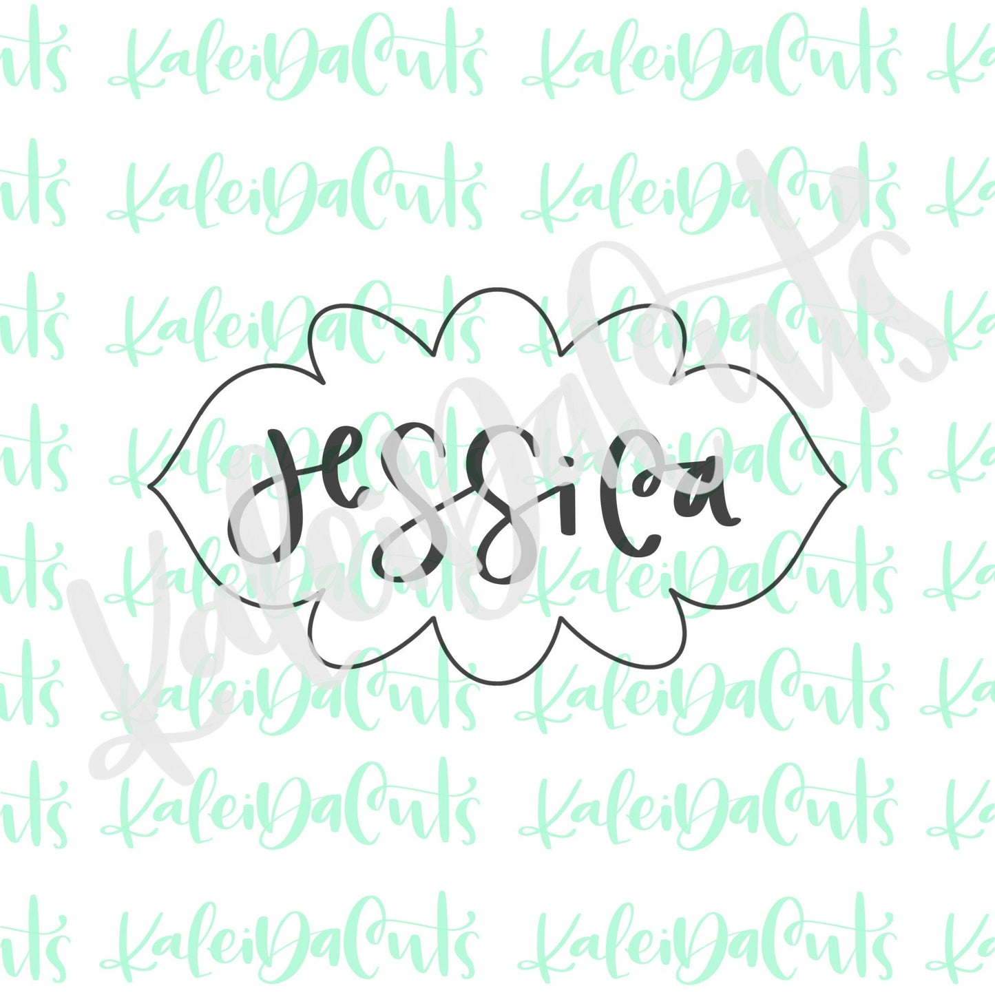 Jessica Plaque Cookie Cutter
